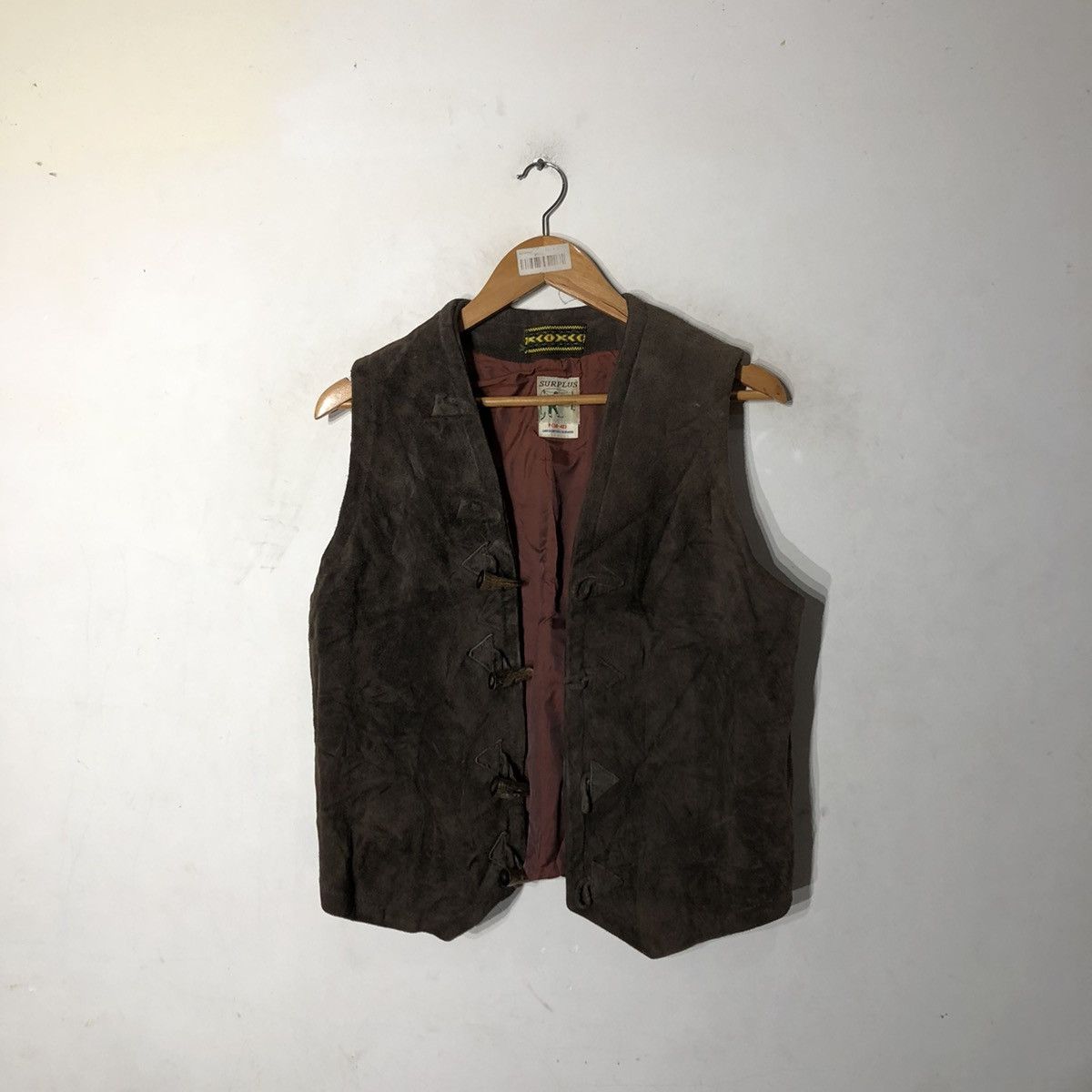 Japanese Brand TANK TOP SLEEVELESS LEATHER SURPLUS Size US S / EU 44-46 / 1 - 2 Thumbnail