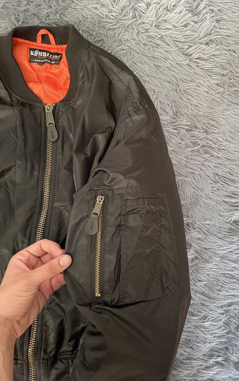 Vintage 00s vintage MA-2 Bomber military style jacket Size US XL / EU 56 / 4 - 2 Thumbnail