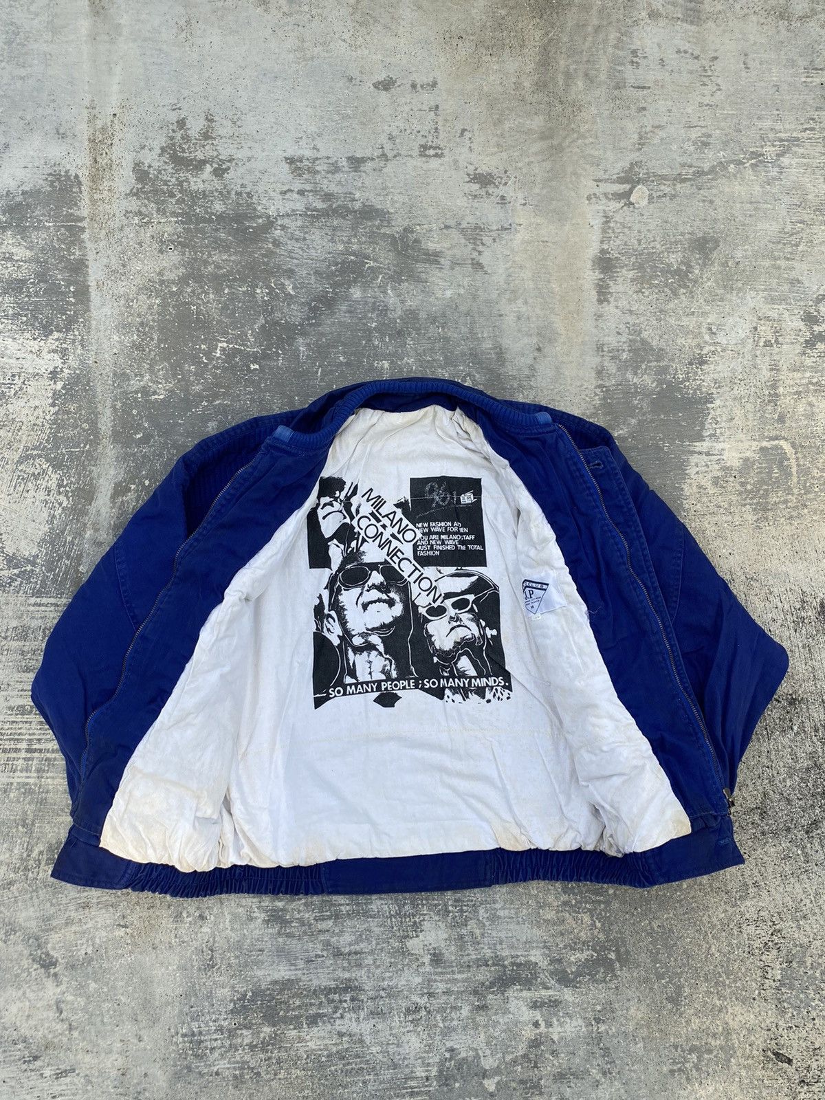 image of Vintage Japan Brand Punk New Wave Rave Cowboy Bondage Boxy in Blue/Navy, Men's (Size Medium)