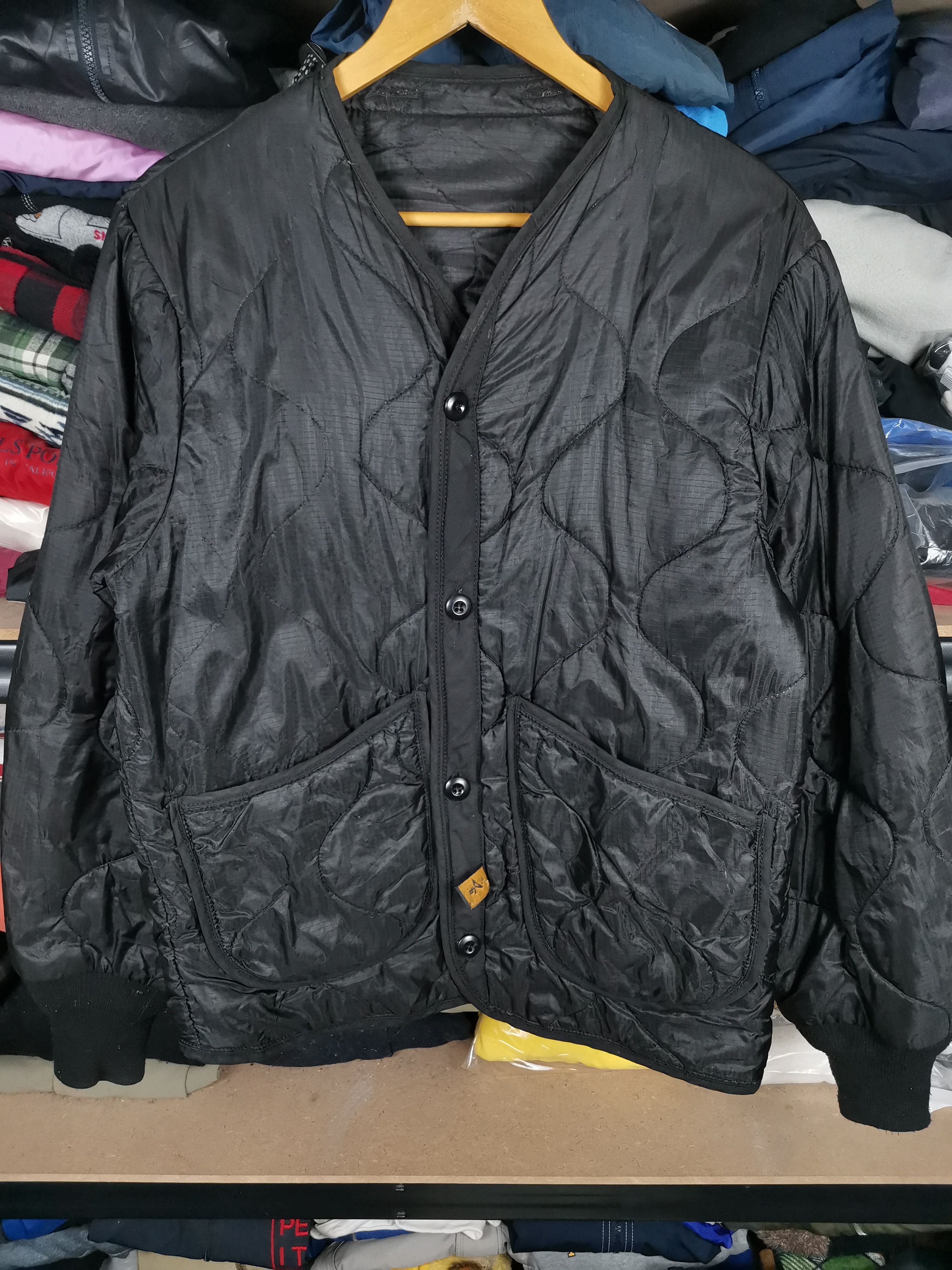 Alpha Industries Vintage Alpha Industries Quilted Jacket Size US S / EU 44-46 / 1 - 1 Thumbnail
