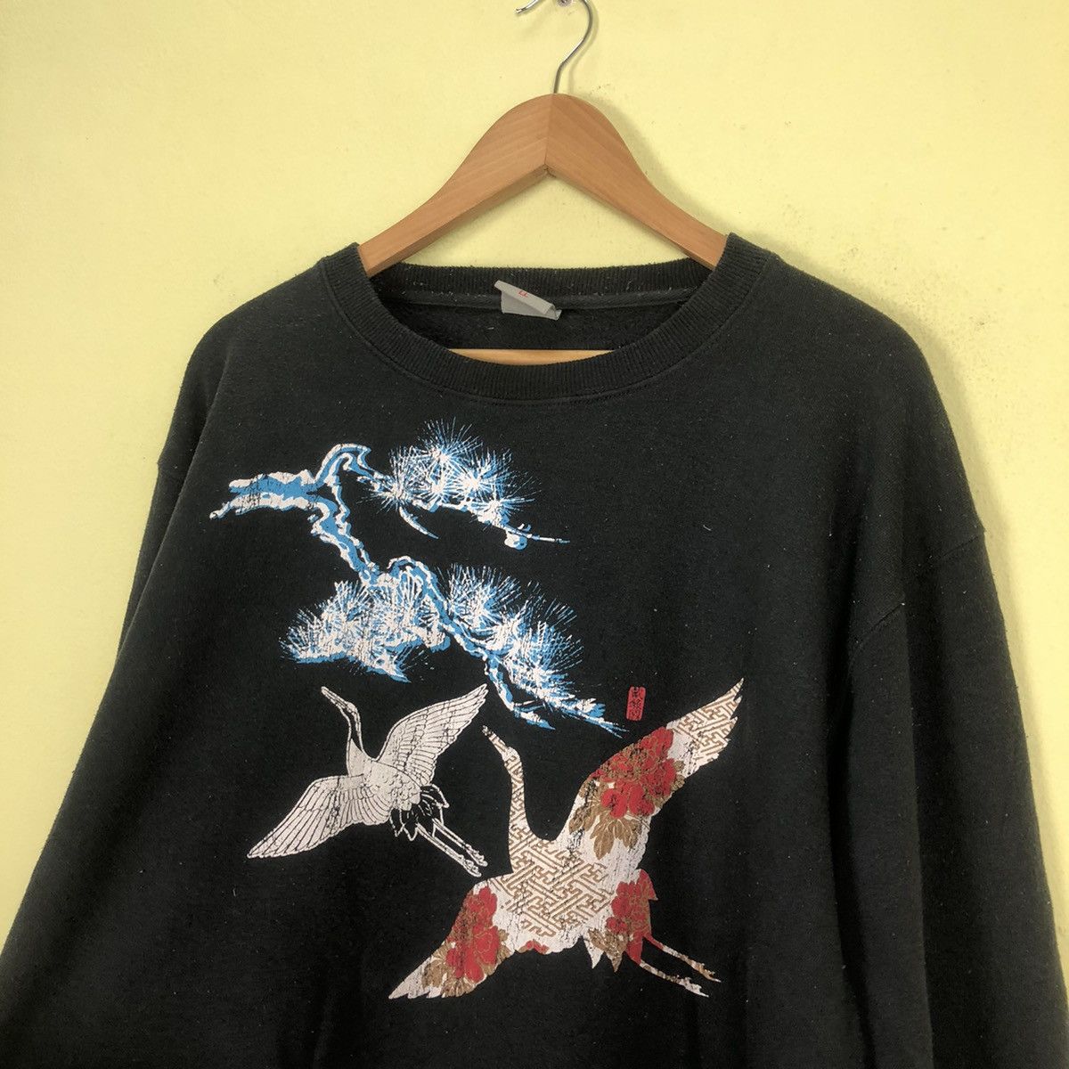 Japanese Brand Sweatshirt Big Logo Sukajan Design Size US L / EU 52-54 / 3 - 4 Thumbnail