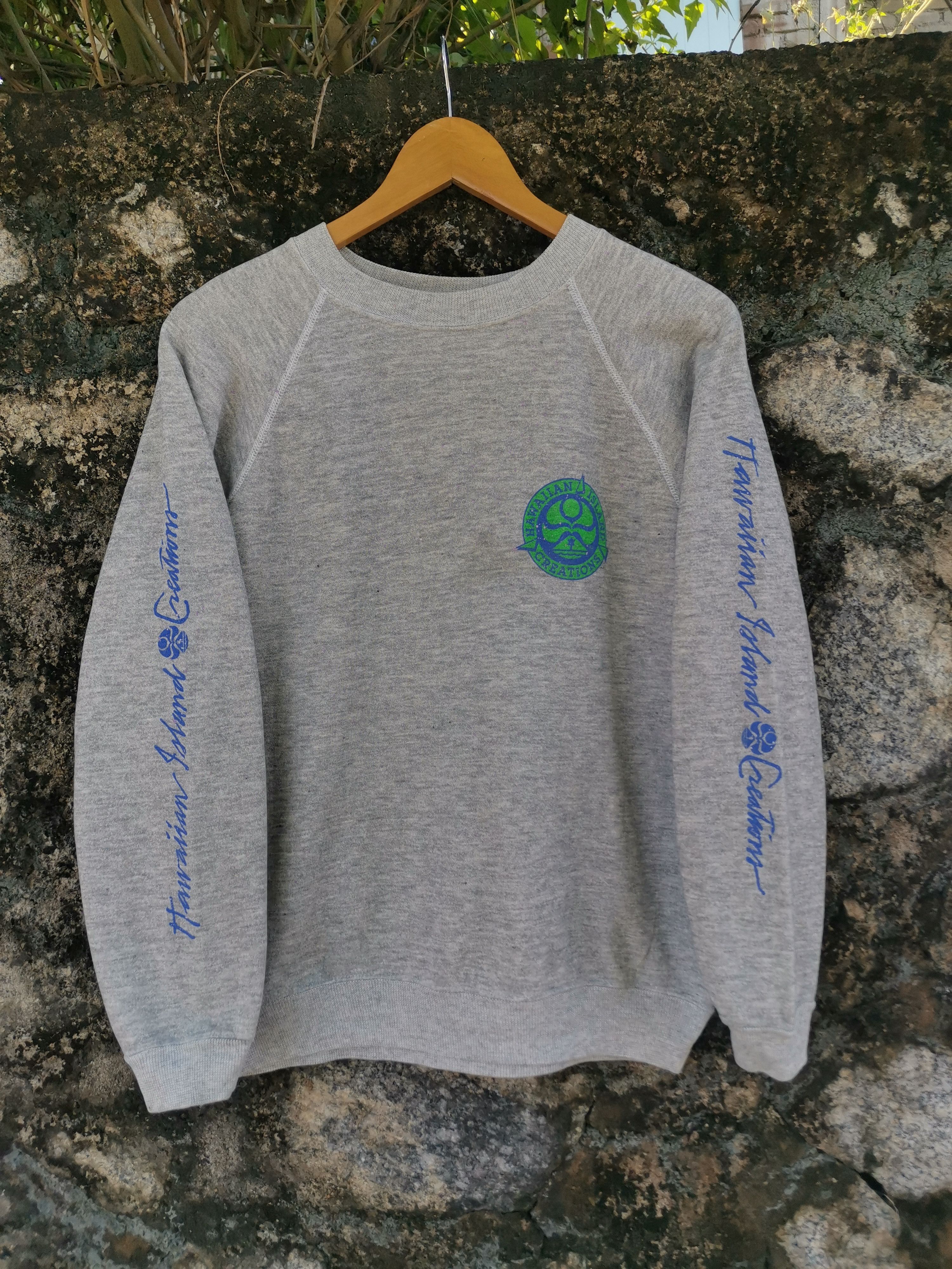 Hanes Vintage 80s Hawaiian Crewneck Sweatshirt Size US M / EU 48-50 / 2 - 4 Thumbnail