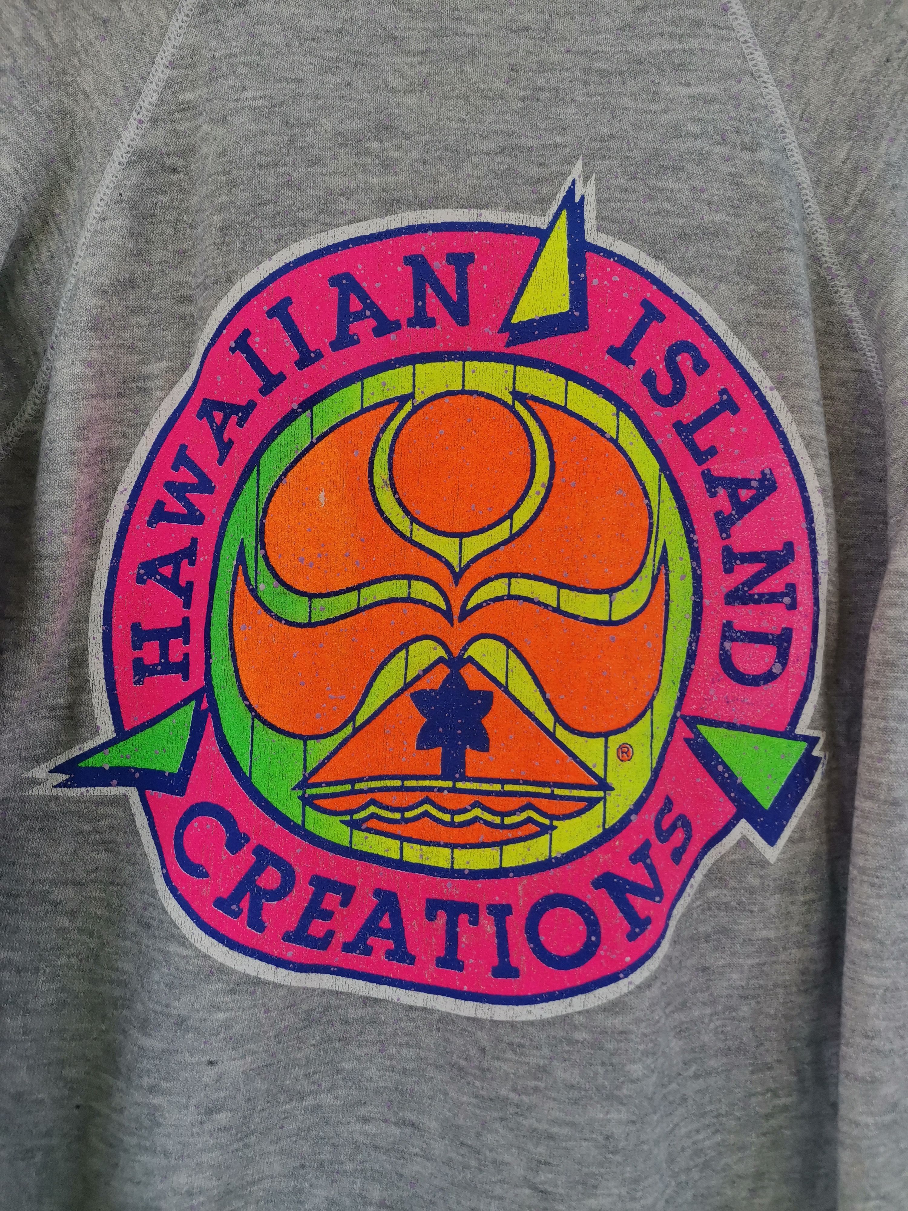 Hanes Vintage 80s Hawaiian Crewneck Sweatshirt Size US M / EU 48-50 / 2 - 2 Thumbnail