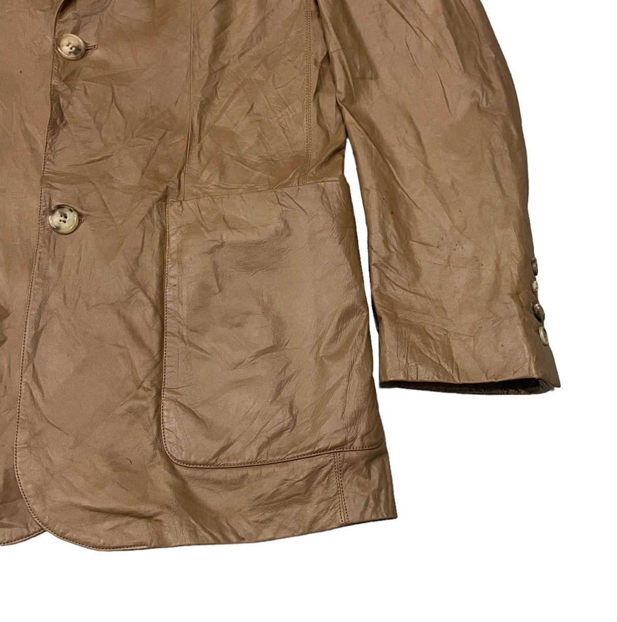 ジャケット・アウター MANUFACTURE SERAPHIN FRANCE AGNEAU LAMB 80's] Old Seraphin Lamb Leather Blouson size.56