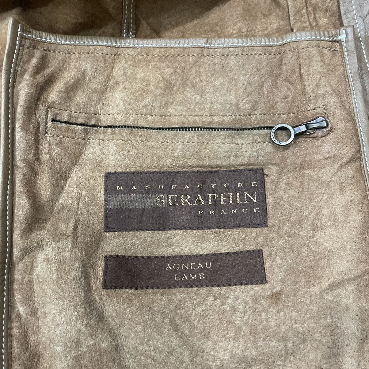 Vintage Seraphin France Agneau Lamb Leather Jacket