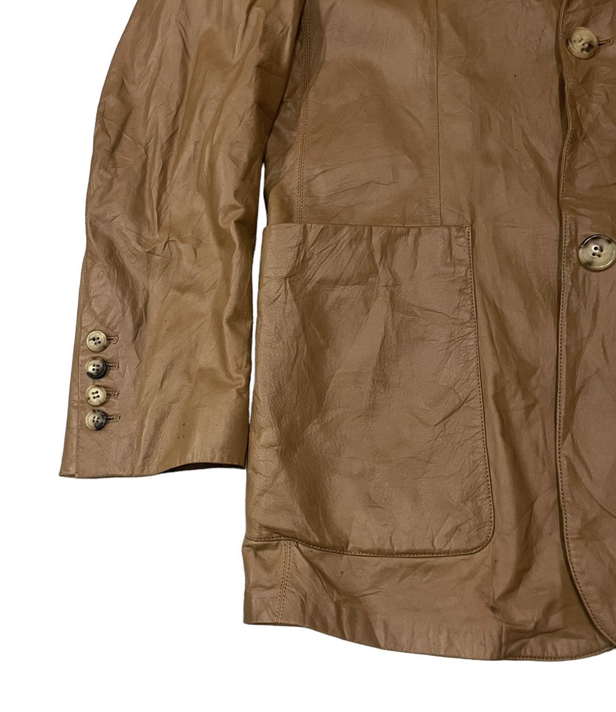 Vintage Seraphin France Agneau Lamb Leather Jacket