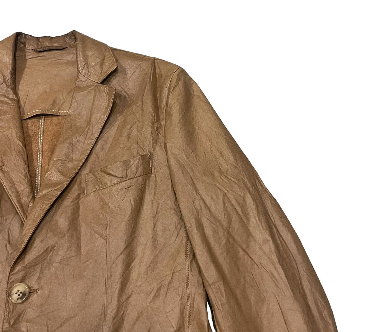 ジャケット・アウター MANUFACTURE SERAPHIN FRANCE AGNEAU LAMB 80's] Old Seraphin Lamb Leather Blouson size.56