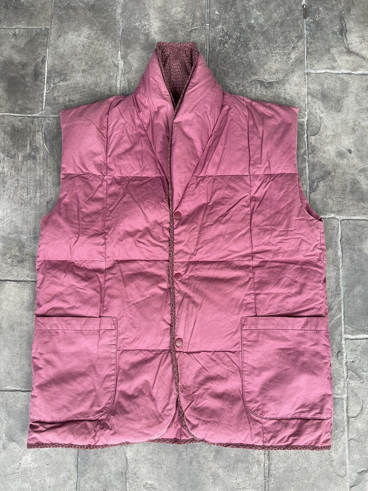 Celine JAPAN MADE Celine Puffer Quilted Vest Jacket Size US XL / EU 56 / 4 - 2 Thumbnail