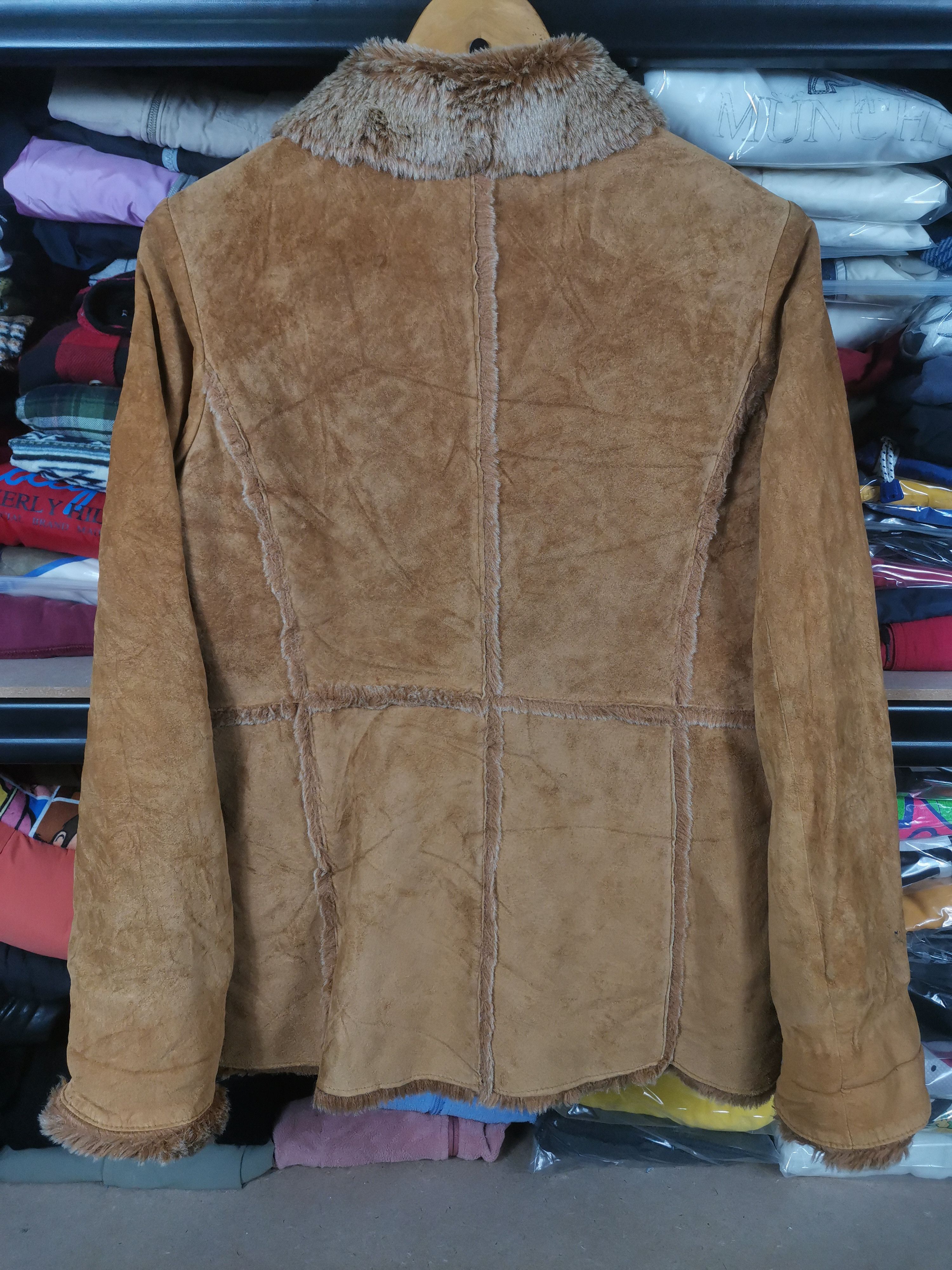 Japanese Brand Vintage Japanese Brand Eddie Bauer Fur Collar Leather Jacket Size XS / US 0-2 / IT 36-38 - 3 Thumbnail