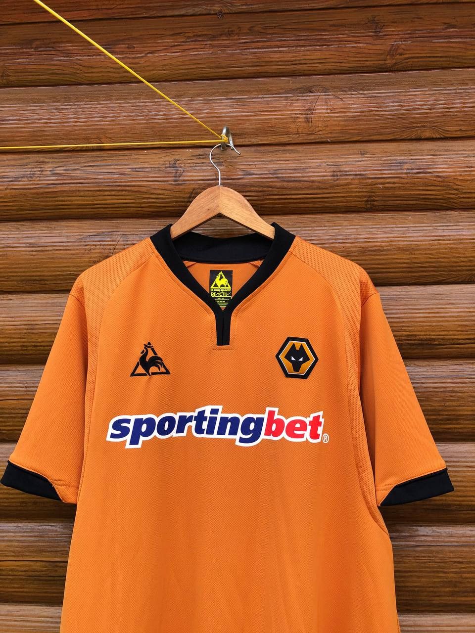 Vintage WOLVERHAMPTON WANDERERS Le Coq Sportif Home Football Jersey Size US XL / EU 56 / 4 - 2 Thumbnail