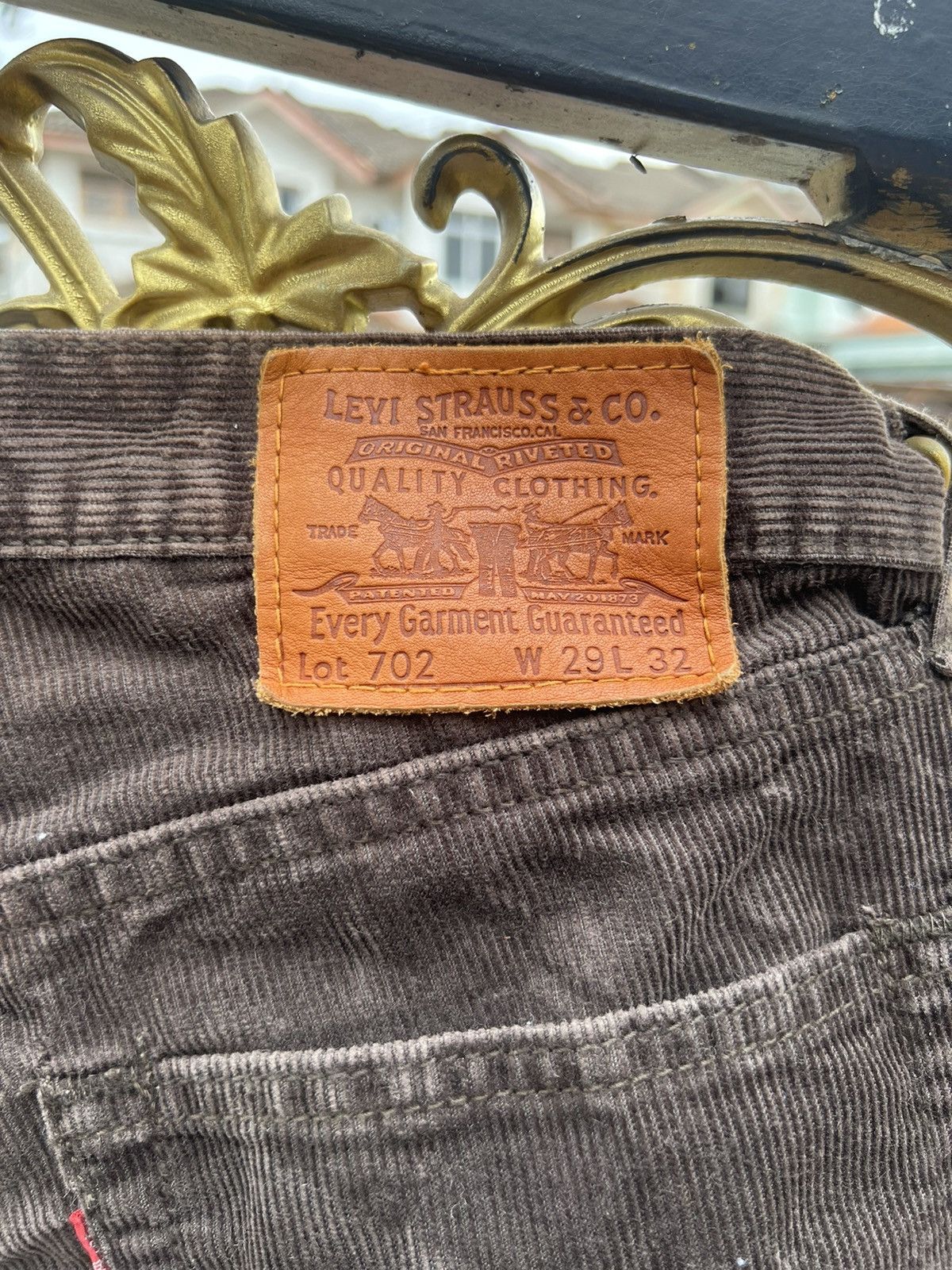 Levi's × Levi's Vintage Clothing × Vintage Vintage Levis 702 corduroy Pants Size US 29 - 7 Thumbnail