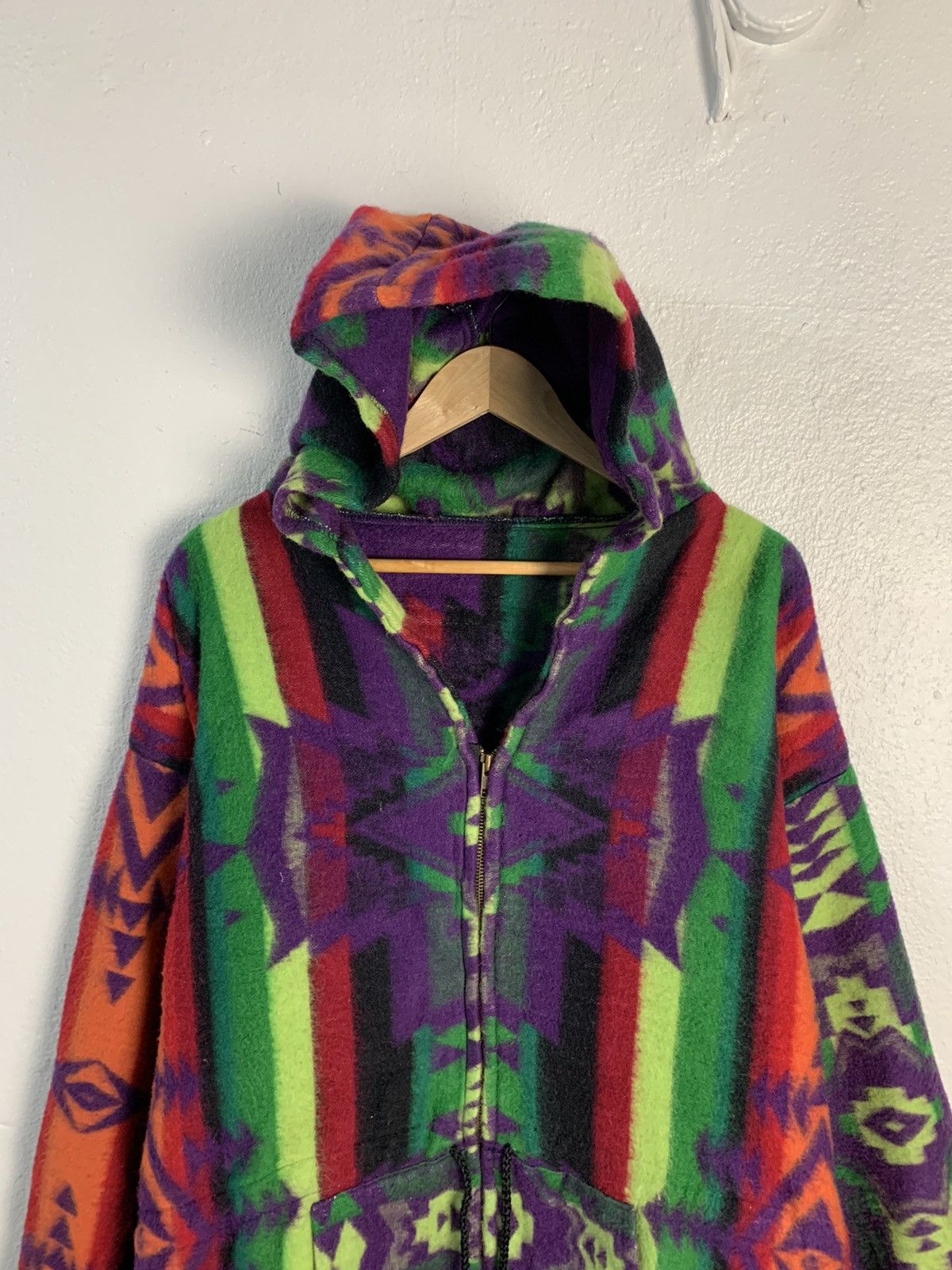 Japanese Brand Unbranded Navajo Aztech Multicolor Hooded Jacket Size US XL / EU 56 / 4 - 4 Thumbnail