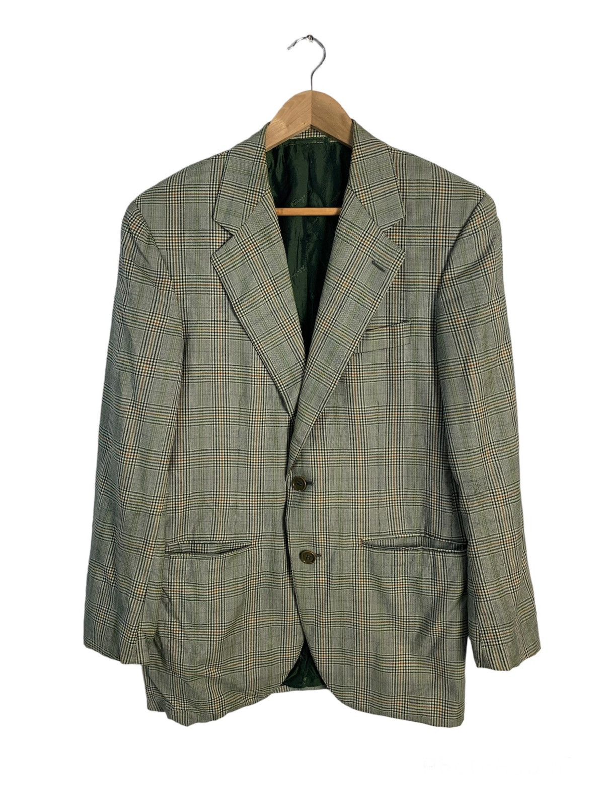 Salvatore Ferragamo Salvatore Ferragamo Checkered Blazer Jacket Size 46R - 1 Thumbnail