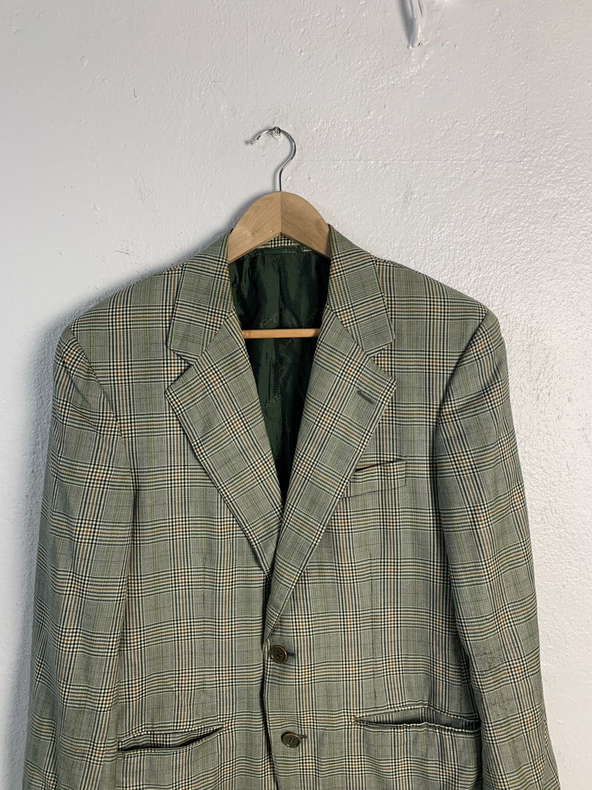 Salvatore Ferragamo Salvatore Ferragamo Checkered Blazer Jacket Size 46R - 4 Thumbnail