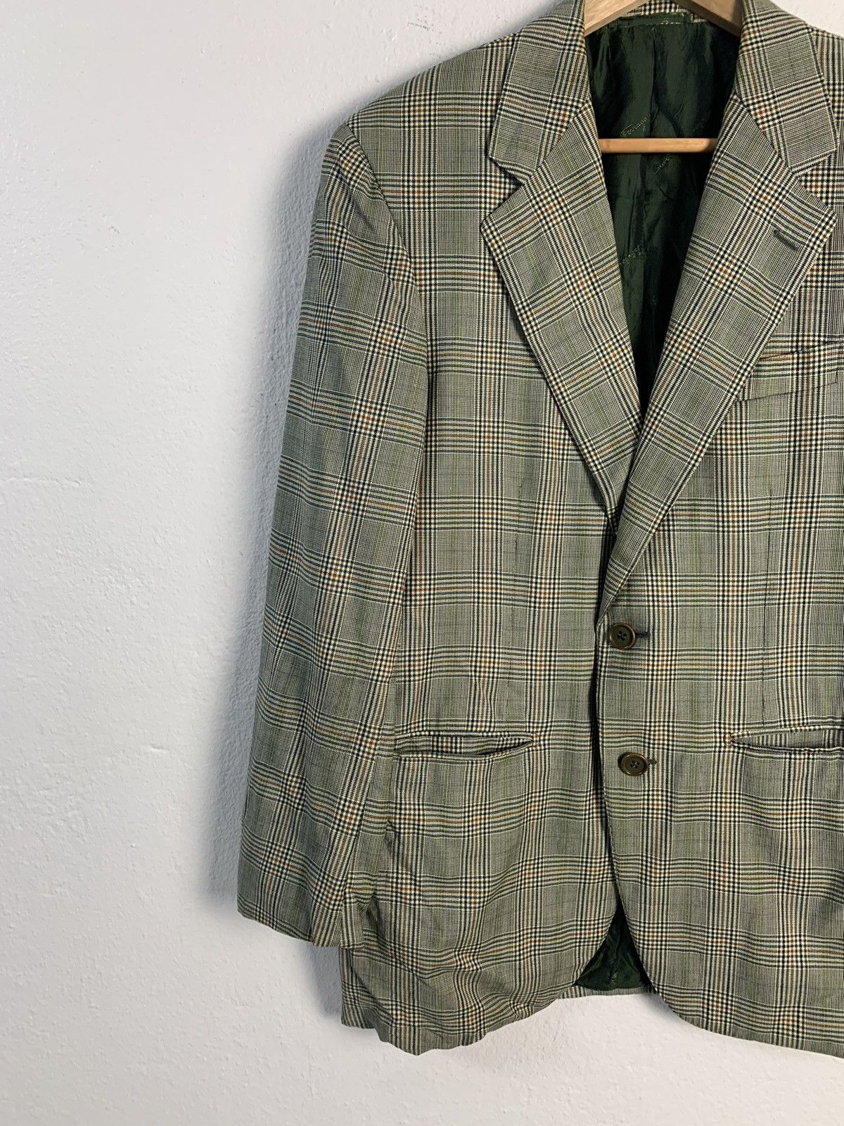 Salvatore Ferragamo Salvatore Ferragamo Checkered Blazer Jacket Size 46R - 2 Thumbnail