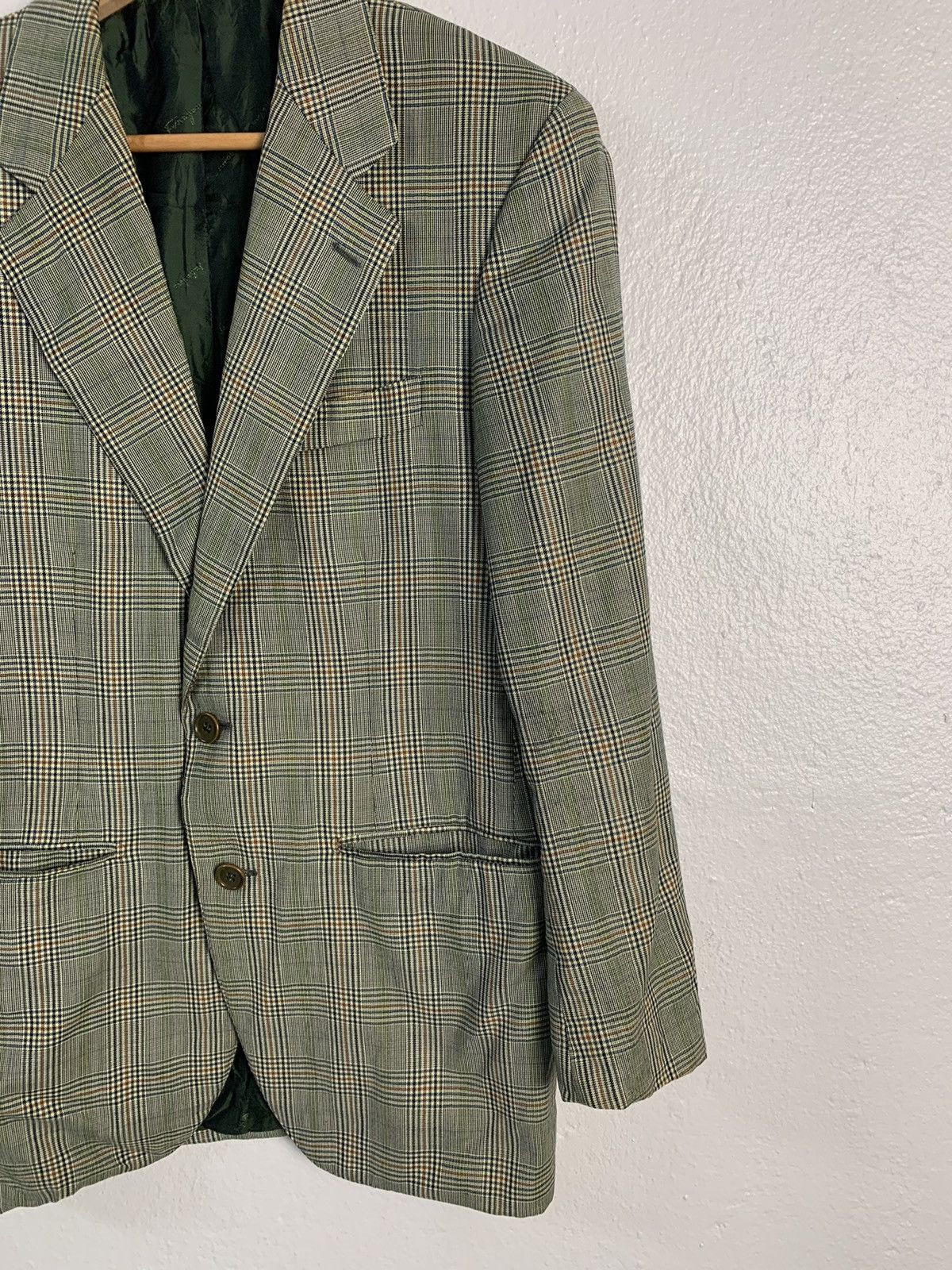 Salvatore Ferragamo Salvatore Ferragamo Checkered Blazer Jacket Size 46R - 3 Thumbnail