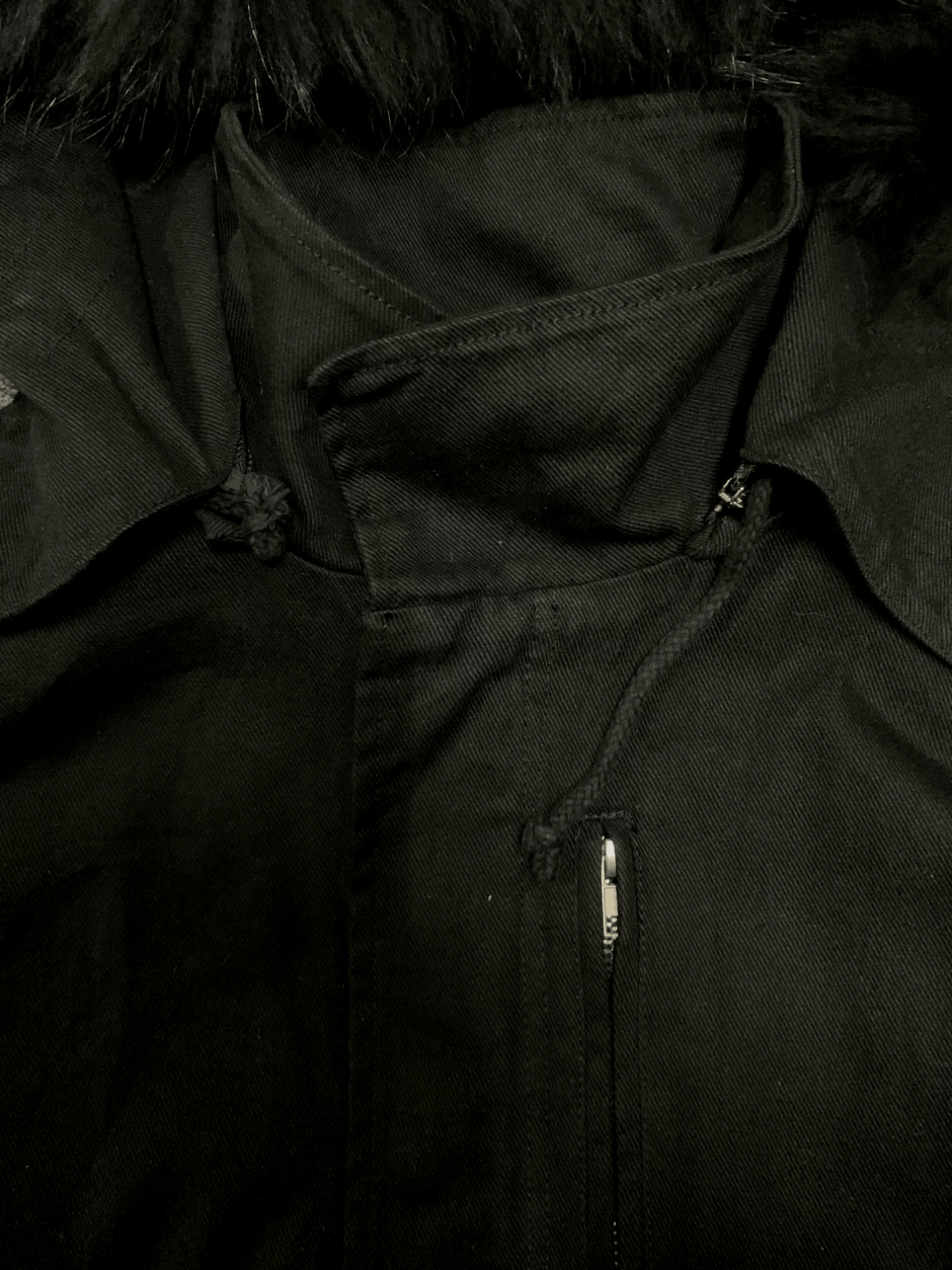 Japanese Brand Vintage Japanese Brand Fishtail Denim Jacket with Fur Size US M / EU 48-50 / 2 - 7 Thumbnail