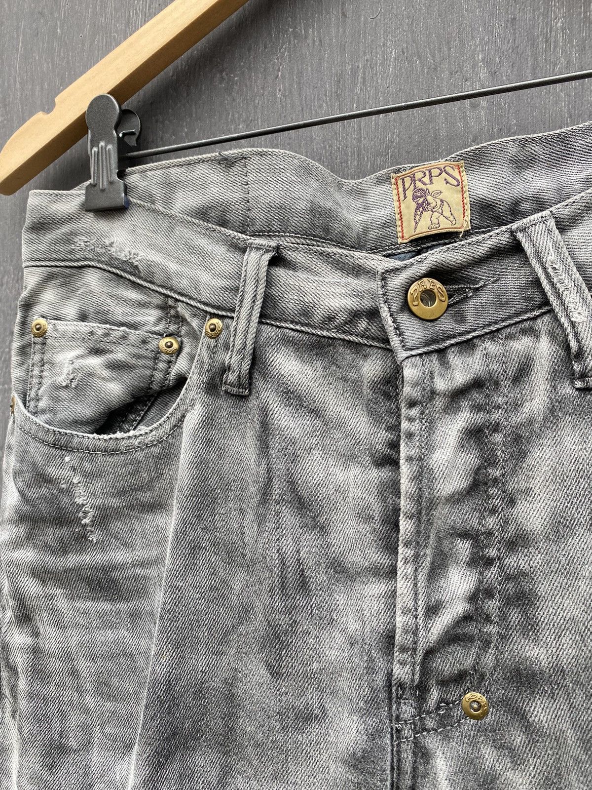 Japanese Brand PRPS Distressed gray faded jeans size 32 japanese style Size US 32 / EU 48 - 7 Thumbnail