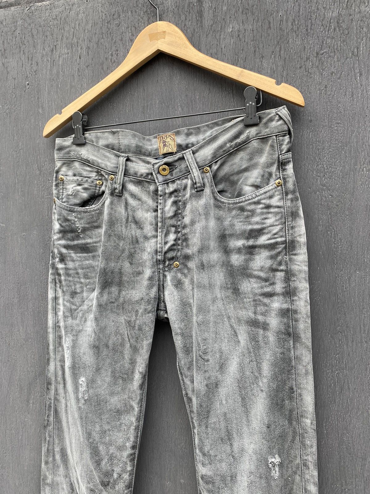 Japanese Brand PRPS Distressed gray faded jeans size 32 japanese style Size US 32 / EU 48 - 6 Thumbnail