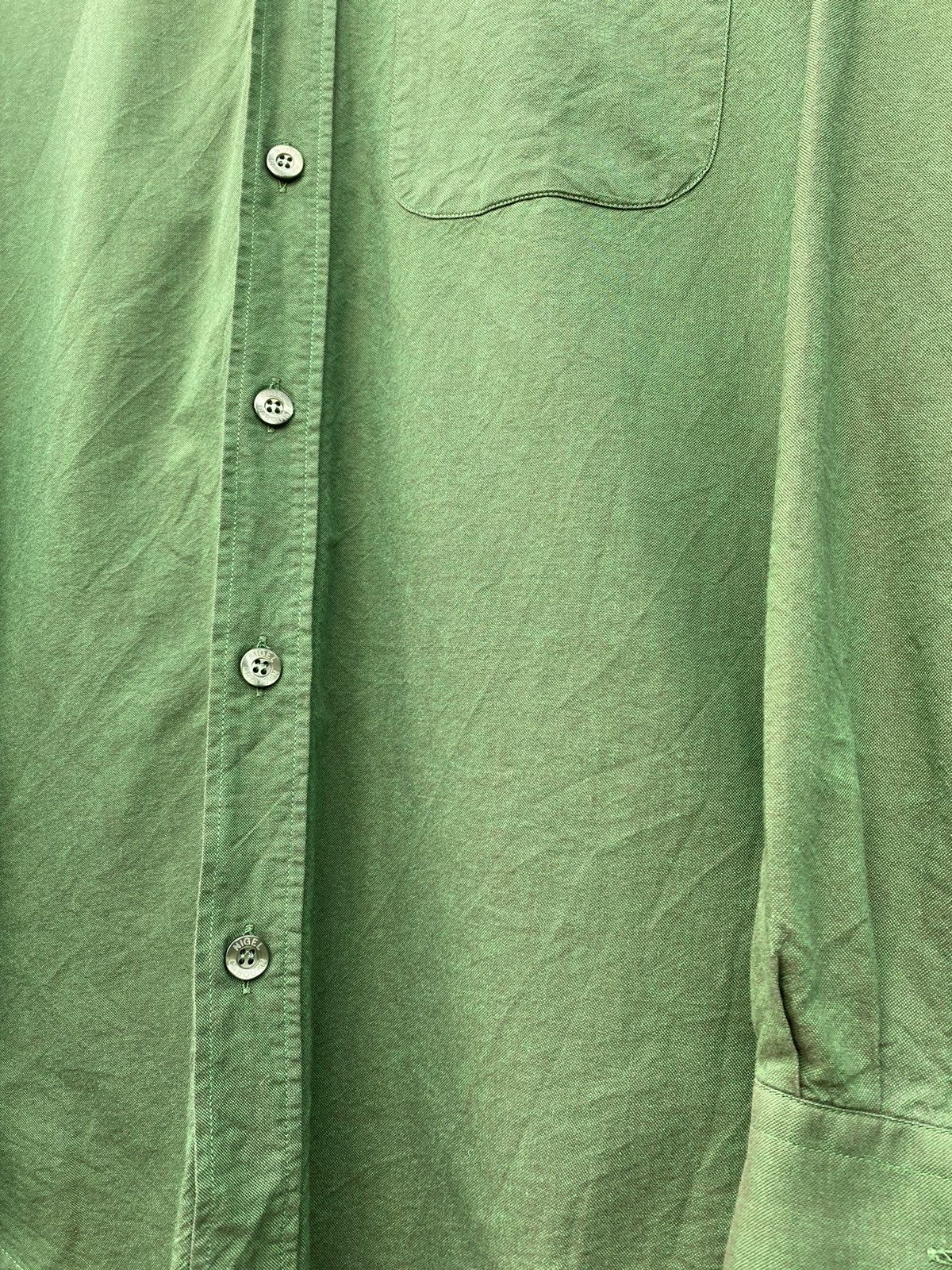 Nigel Cabourn Nigel Cabourn green shimmer military cotton shirt size M/L Size US L / EU 52-54 / 3 - 8 Thumbnail