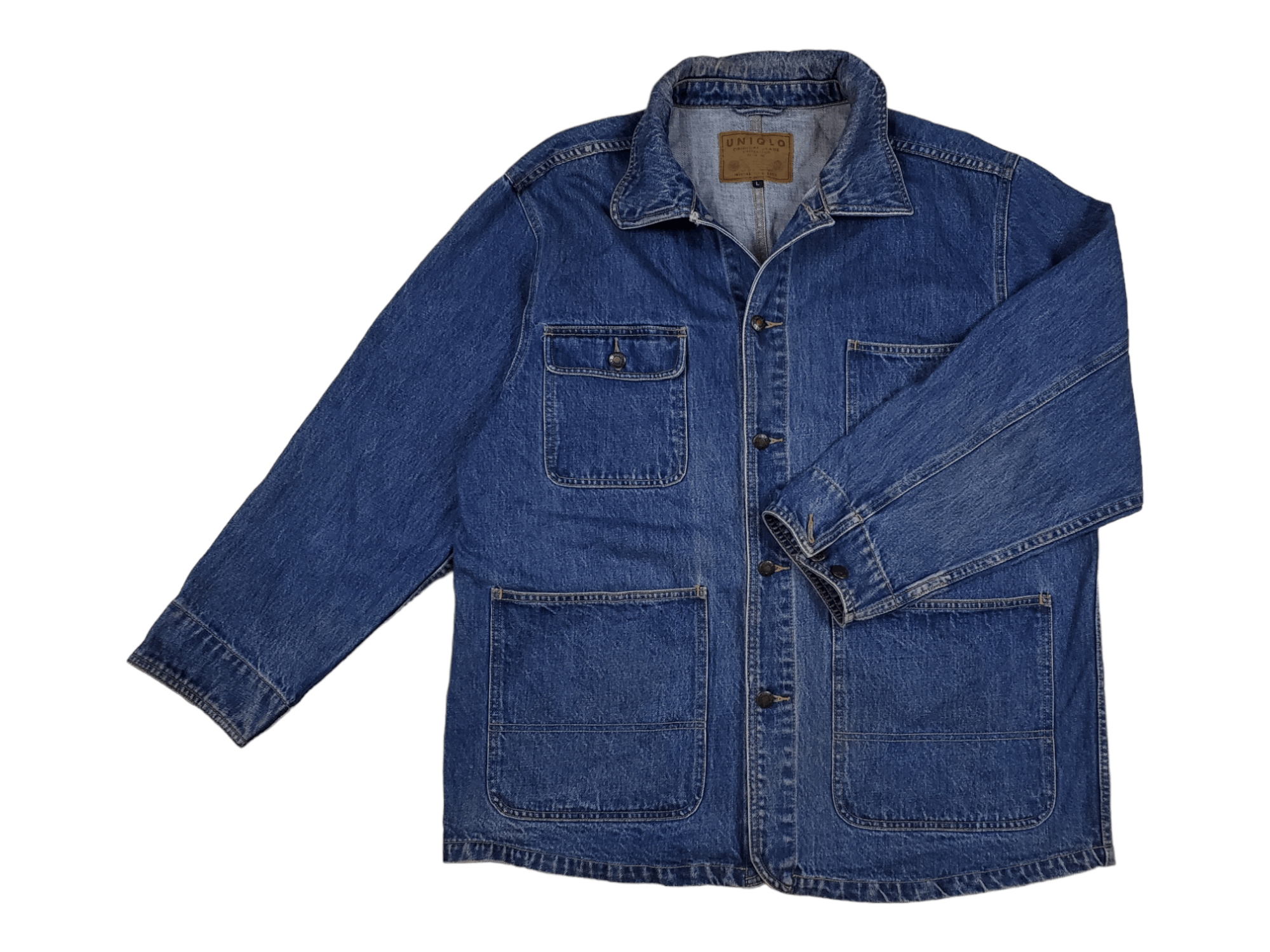 image of Uniqlo Denim in Blue, Men's (Size Large)