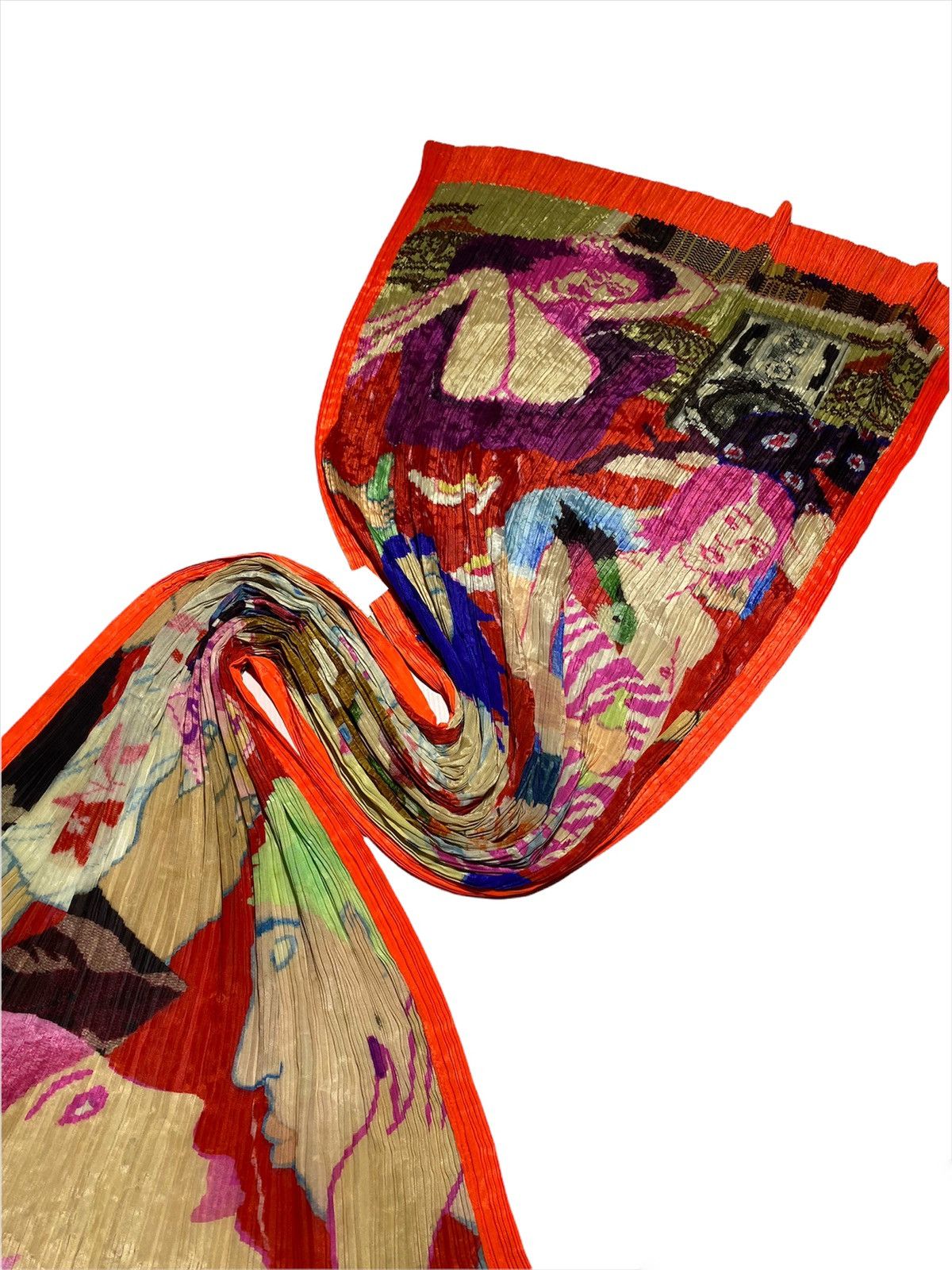 Issey Miyake × Vintage Pleats Please Issey Miyake scarf Rare Vintage Japan Size ONE SIZE - 1 Thumbnail