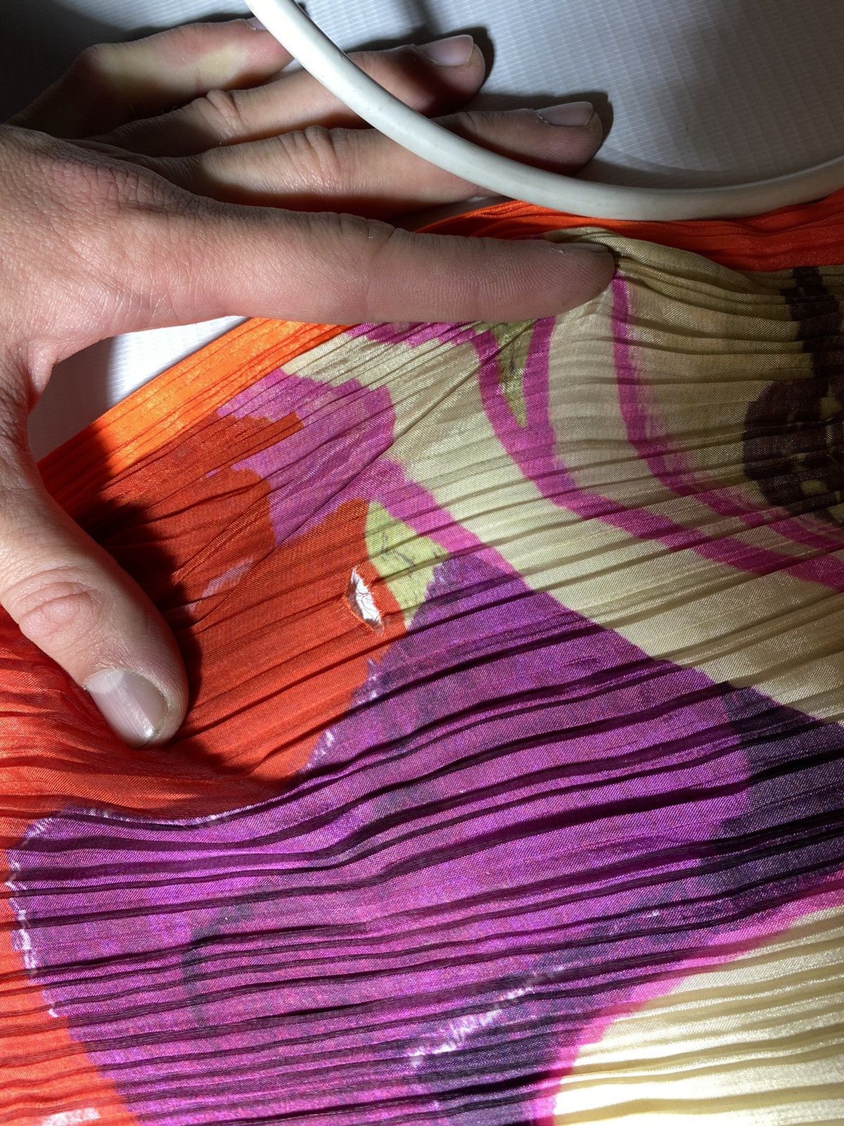 Issey Miyake × Vintage Pleats Please Issey Miyake scarf Rare Vintage Japan Size ONE SIZE - 7 Thumbnail