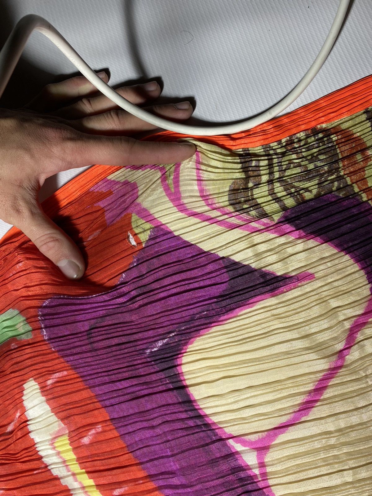 Issey Miyake × Vintage Pleats Please Issey Miyake scarf Rare Vintage Japan Size ONE SIZE - 8 Thumbnail