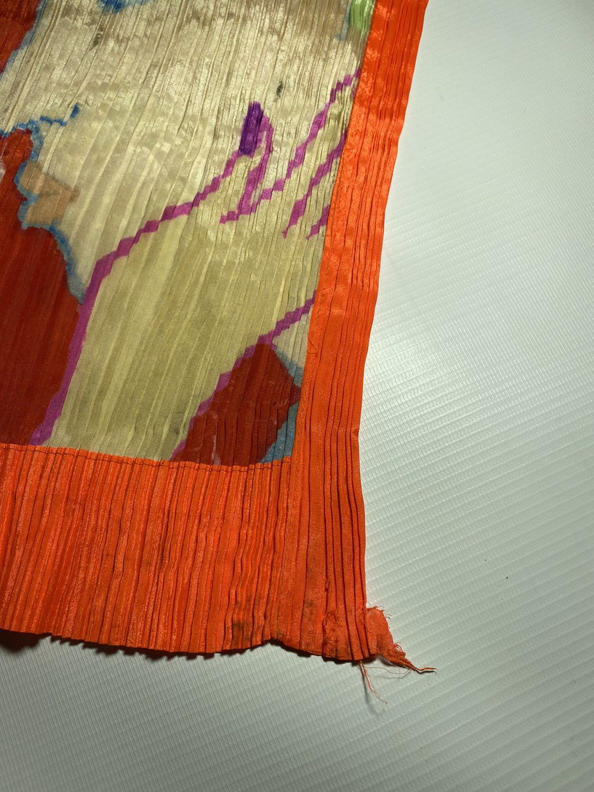 Issey Miyake × Vintage Pleats Please Issey Miyake scarf Rare Vintage Japan Size ONE SIZE - 5 Thumbnail