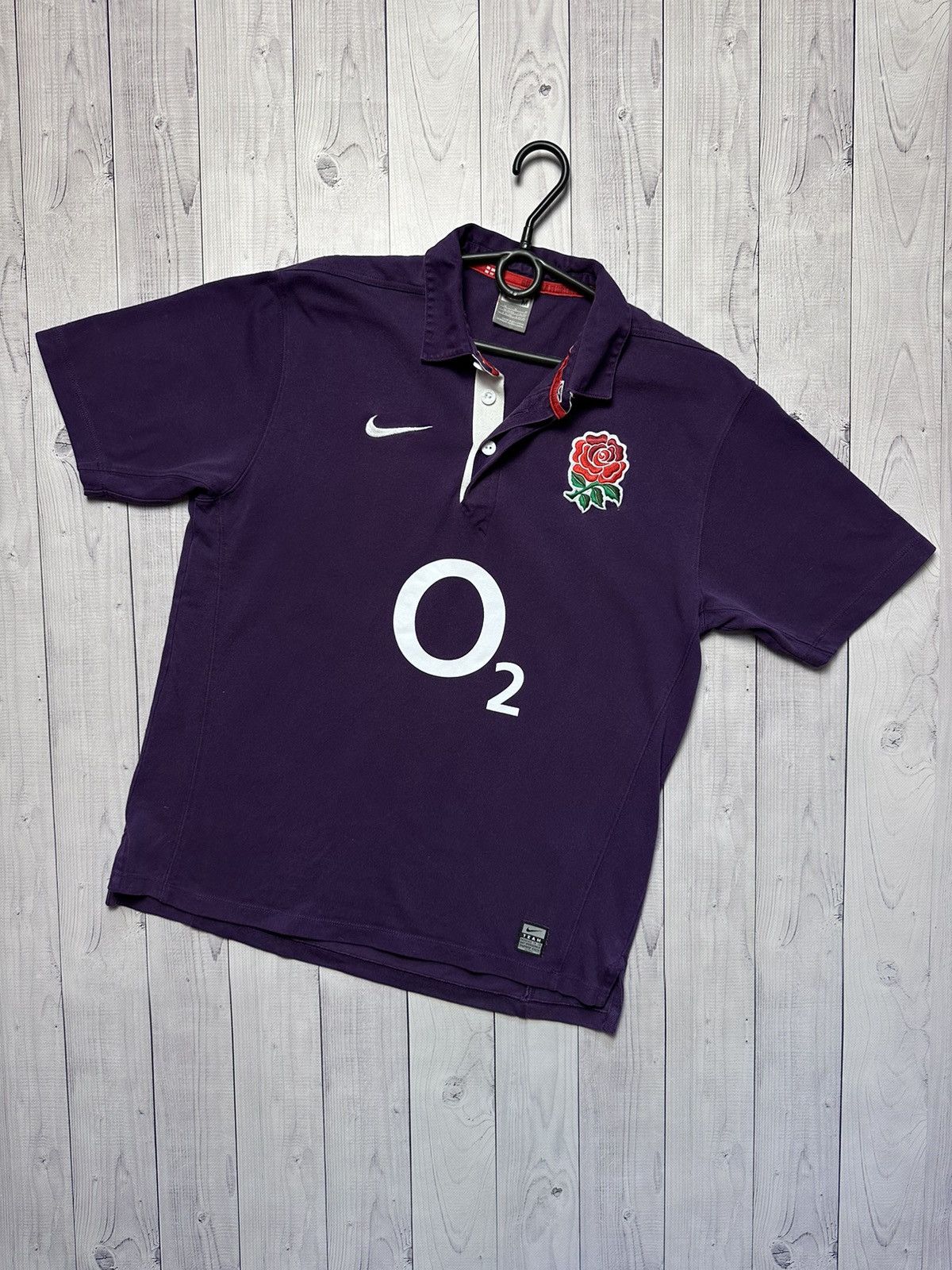 Nike × Vintage Vintage Nike rugby jersey England purple rare size M Size US M / EU 48-50 / 2 - 1 Thumbnail