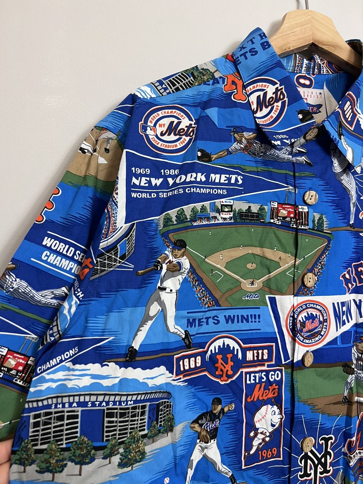 Reyn Spooner Reyn Spooner Hawaiian Yankees Baseball Mets Shirt large Size US L / EU 52-54 / 3 - 3 Thumbnail