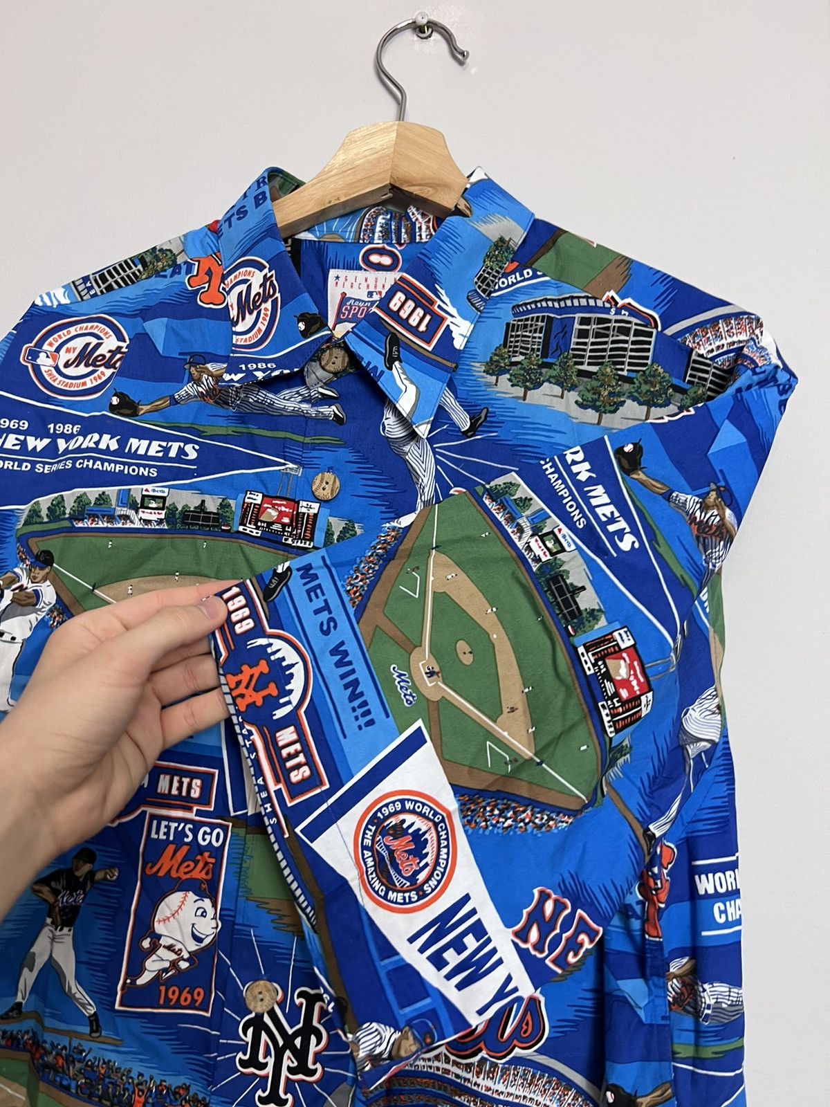 Reyn Spooner Reyn Spooner Hawaiian Yankees Baseball Mets Shirt large Size US L / EU 52-54 / 3 - 6 Thumbnail