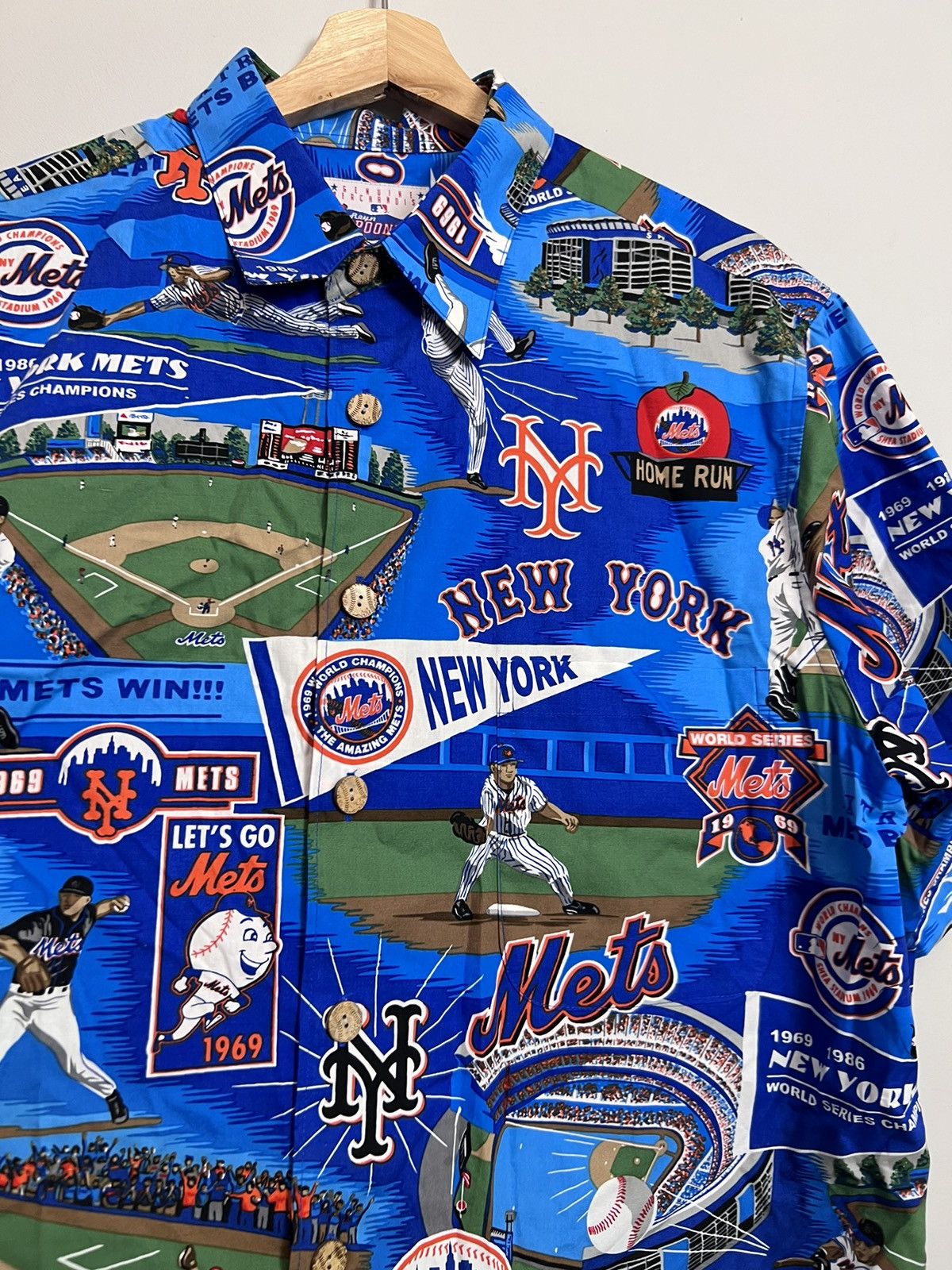 Reyn Spooner Reyn Spooner Hawaiian Yankees Baseball Mets Shirt large Size US L / EU 52-54 / 3 - 4 Thumbnail