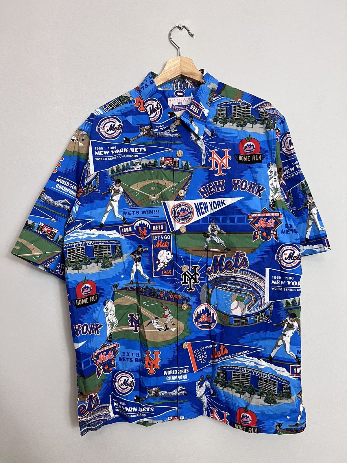 Reyn Spooner Reyn Spooner Hawaiian Yankees Baseball Mets Shirt large Size US L / EU 52-54 / 3 - 1 Thumbnail