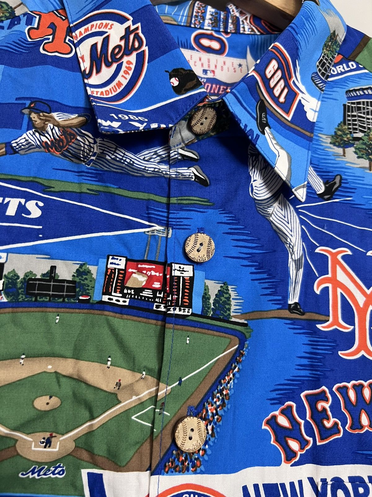 Reyn Spooner Reyn Spooner Hawaiian Yankees Baseball Mets Shirt large Size US L / EU 52-54 / 3 - 5 Thumbnail