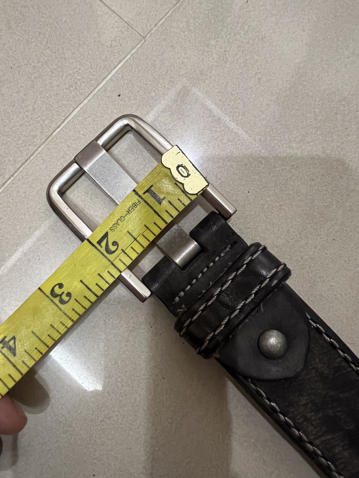 Leather UnBrand Leather Buckle Belt Size ONE SIZE - 11 Thumbnail