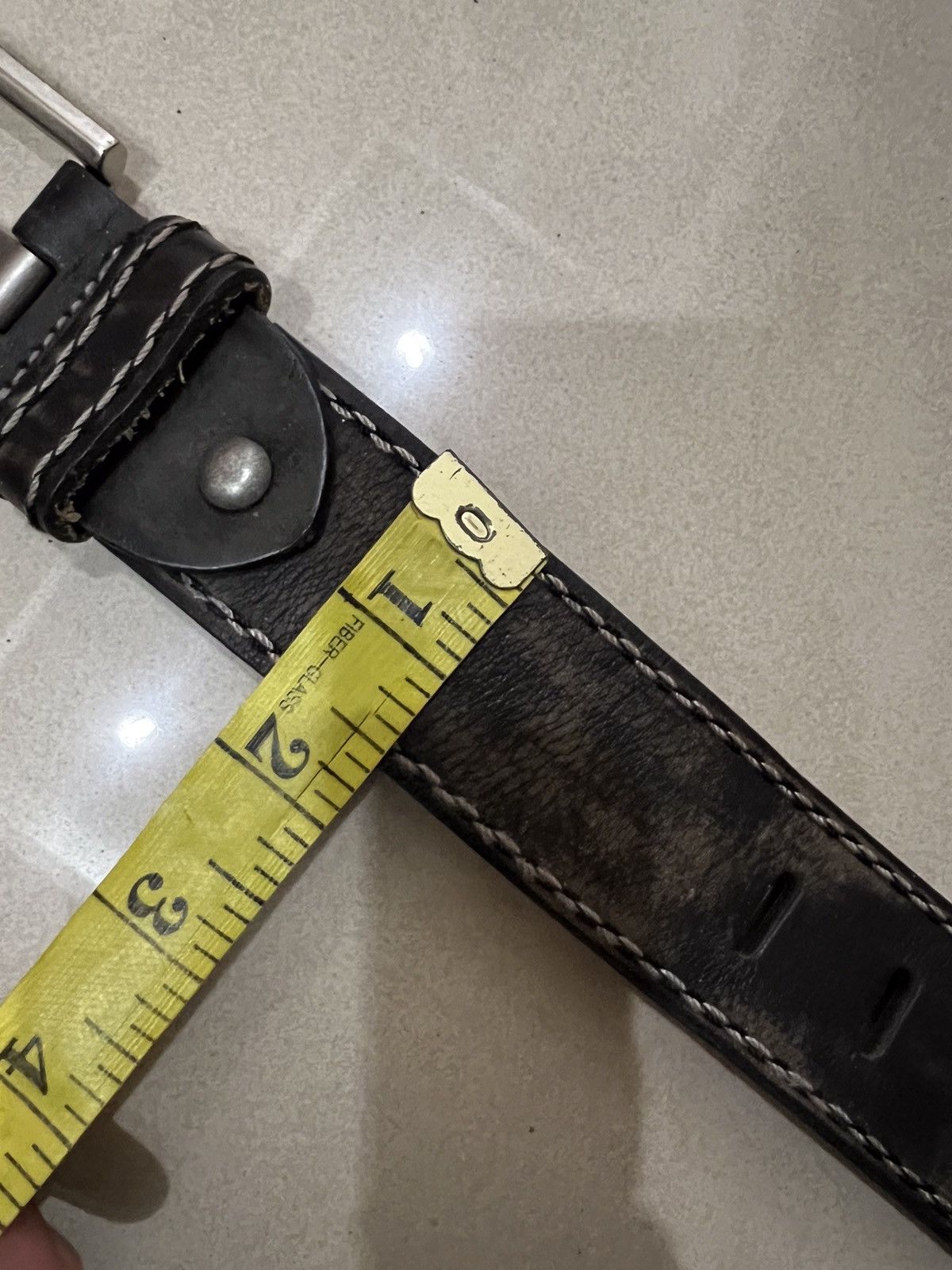 Leather UnBrand Leather Buckle Belt Size ONE SIZE - 10 Thumbnail