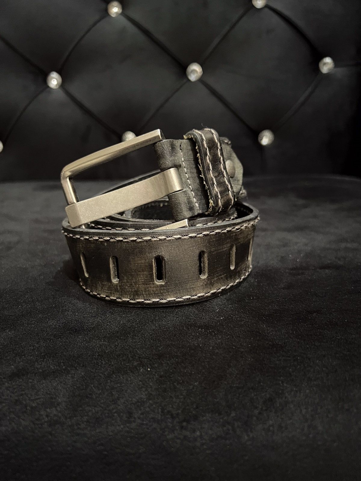 Leather UnBrand Leather Buckle Belt Size ONE SIZE - 2 Thumbnail