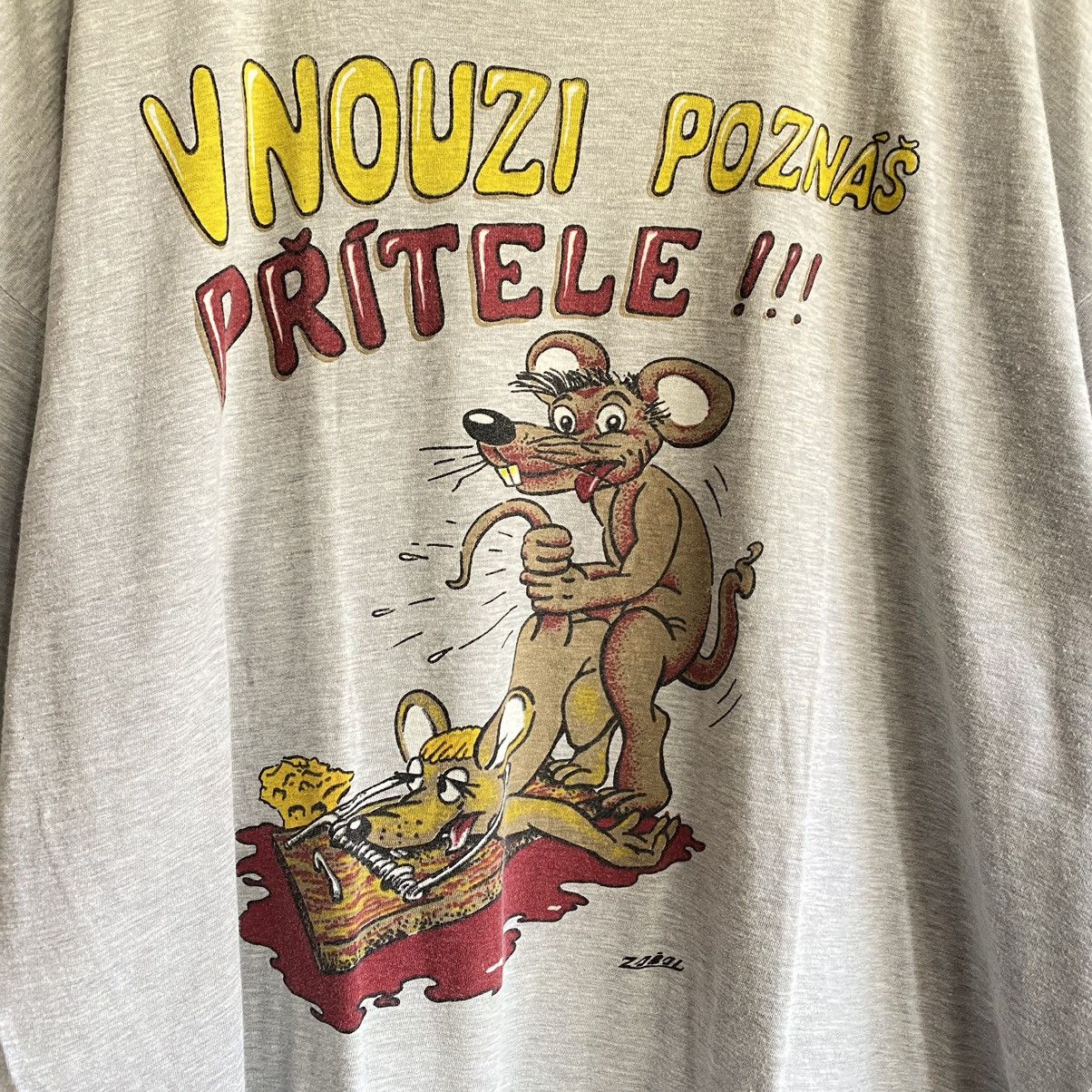 Vintage VINTAGE 90s RATS WILD SEX HUMOR PRINT T SHIRT Size US XL / EU 56 / 4 - 2 Thumbnail