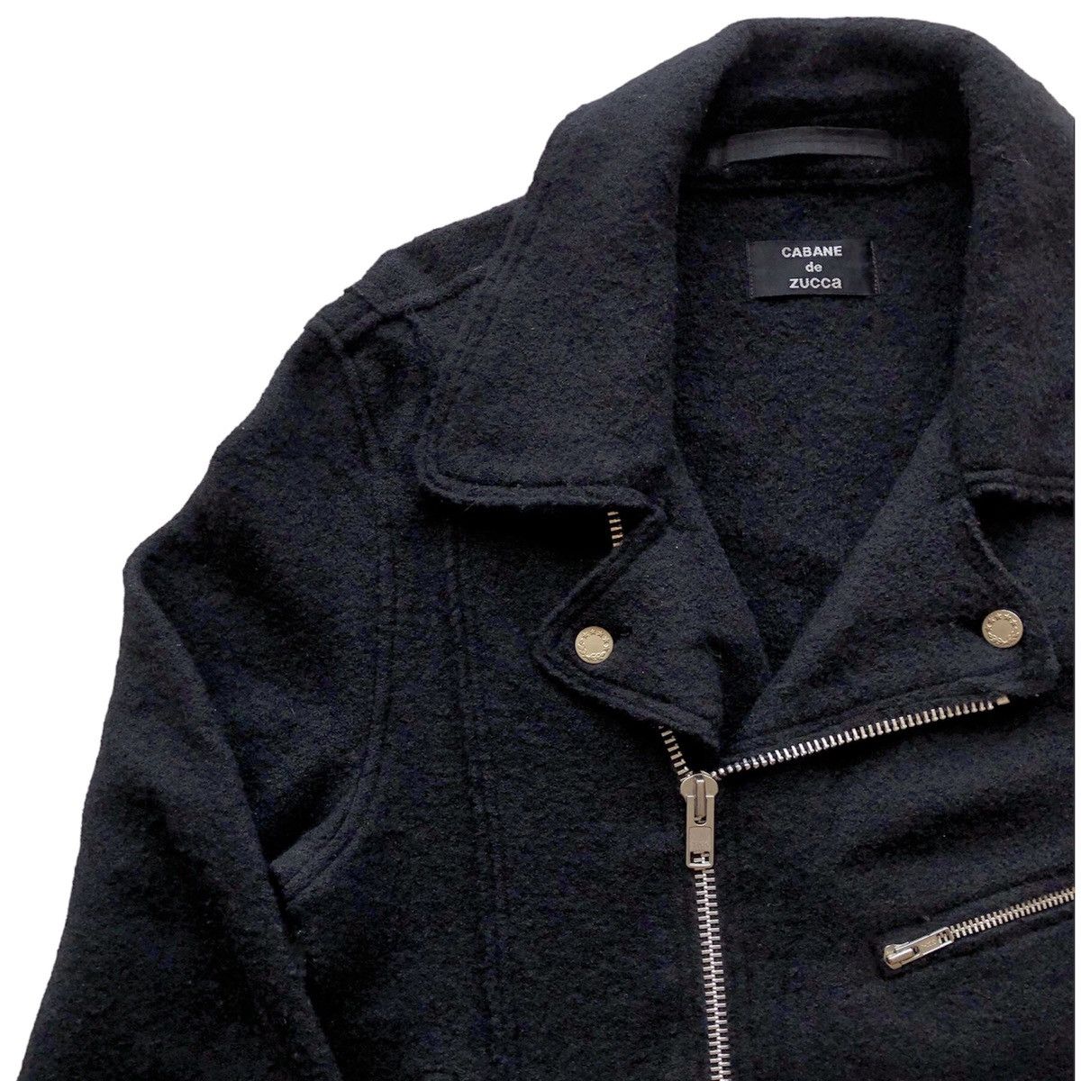 CABANE de ZUCCa Vintage Cabane de Zucca Issey Miyake Motocycle Jacket Size US M / EU 48-50 / 2 - 2 Thumbnail