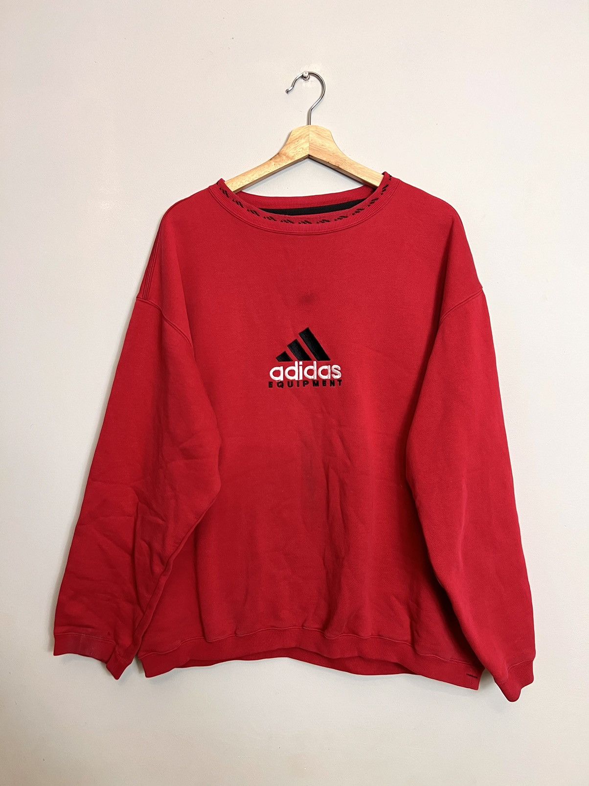 Adidas Rare Vintage 90s Adidas Equipment Sweatshirt Big Logo Hype Size US XL / EU 56 / 4 - 1 Thumbnail