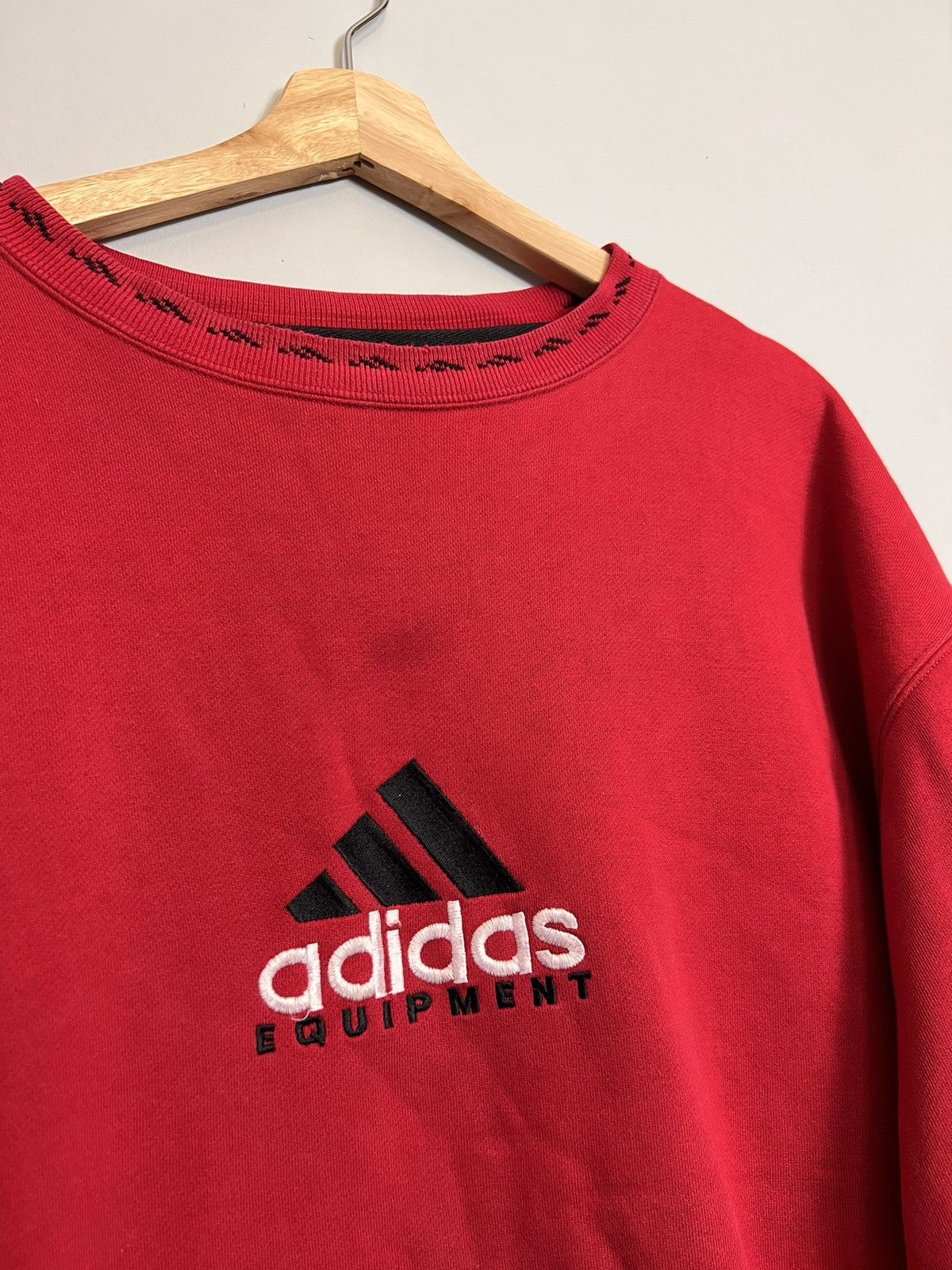 Adidas Rare Vintage 90s Adidas Equipment Sweatshirt Big Logo Hype Size US XL / EU 56 / 4 - 3 Thumbnail