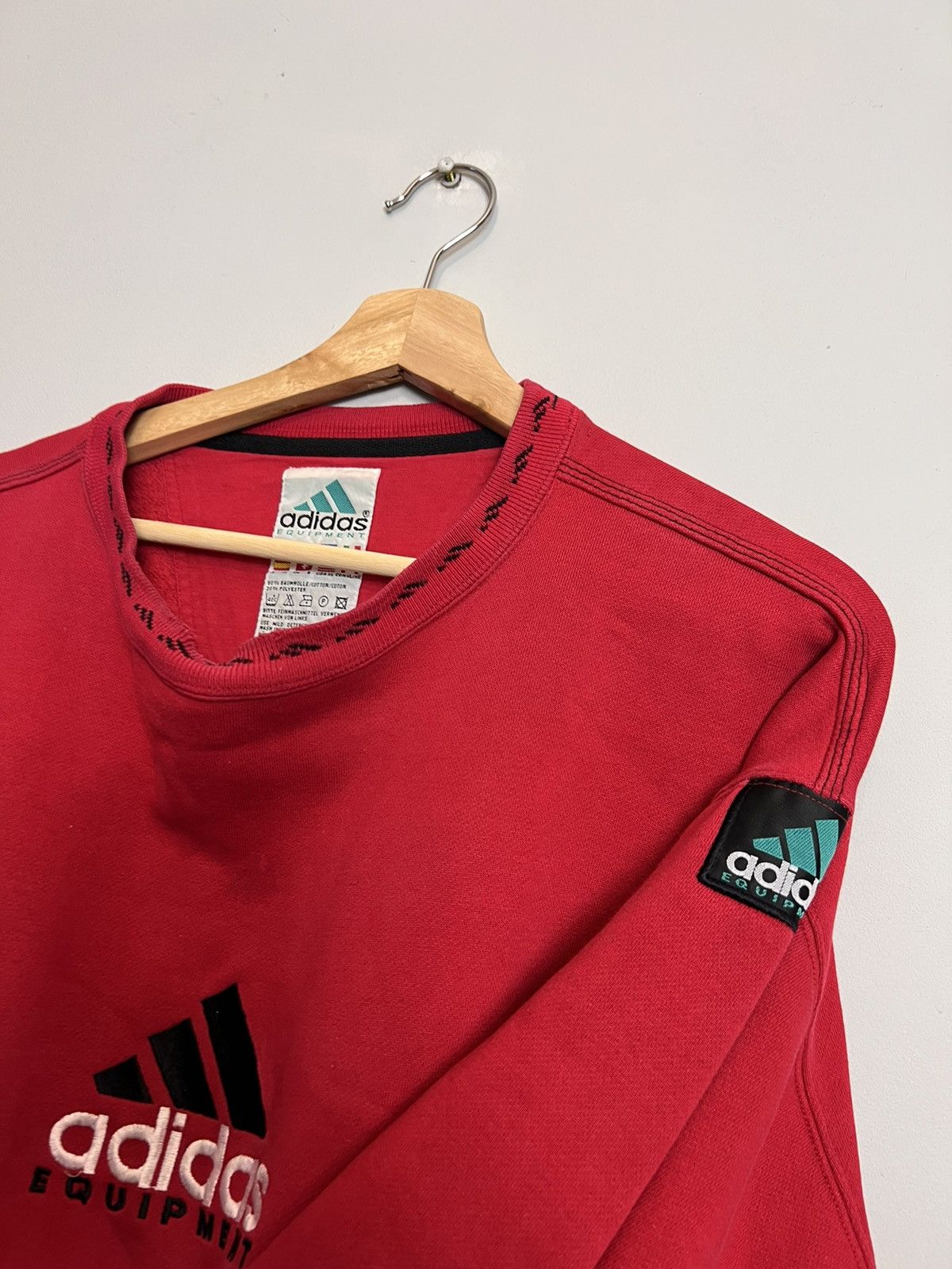 Adidas Rare Vintage 90s Adidas Equipment Sweatshirt Big Logo Hype Size US XL / EU 56 / 4 - 5 Thumbnail