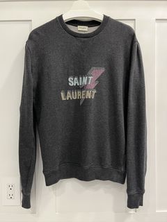 Saint laurent discount lightning bolt sweatshirt