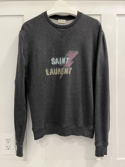 Saint laurent best sale lightning bolt hoodie