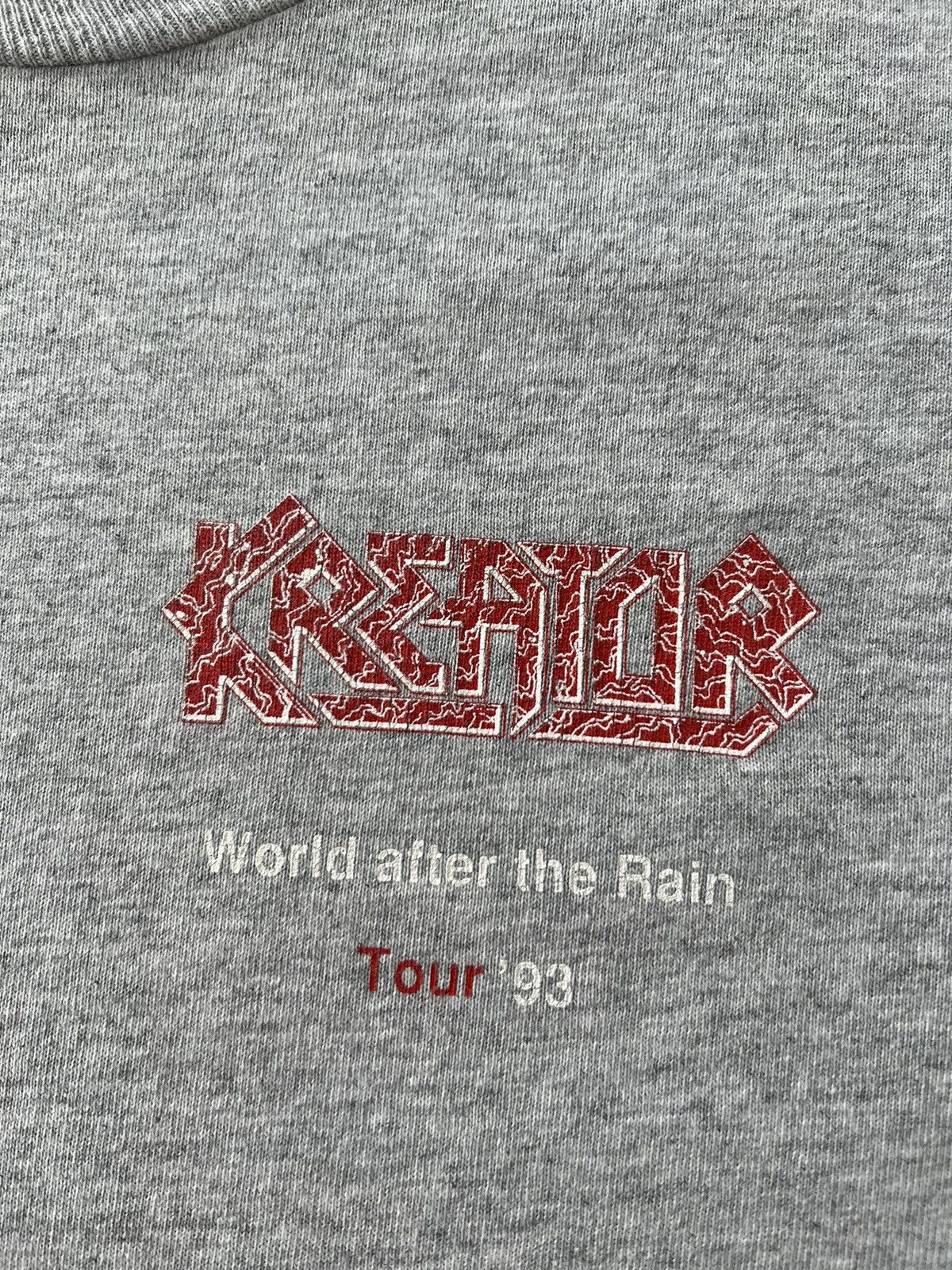 Band Tees × Vintage Vintage 1993 Kreator World after the Rain Tour Long Sleeve Size US L / EU 52-54 / 3 - 4 Thumbnail
