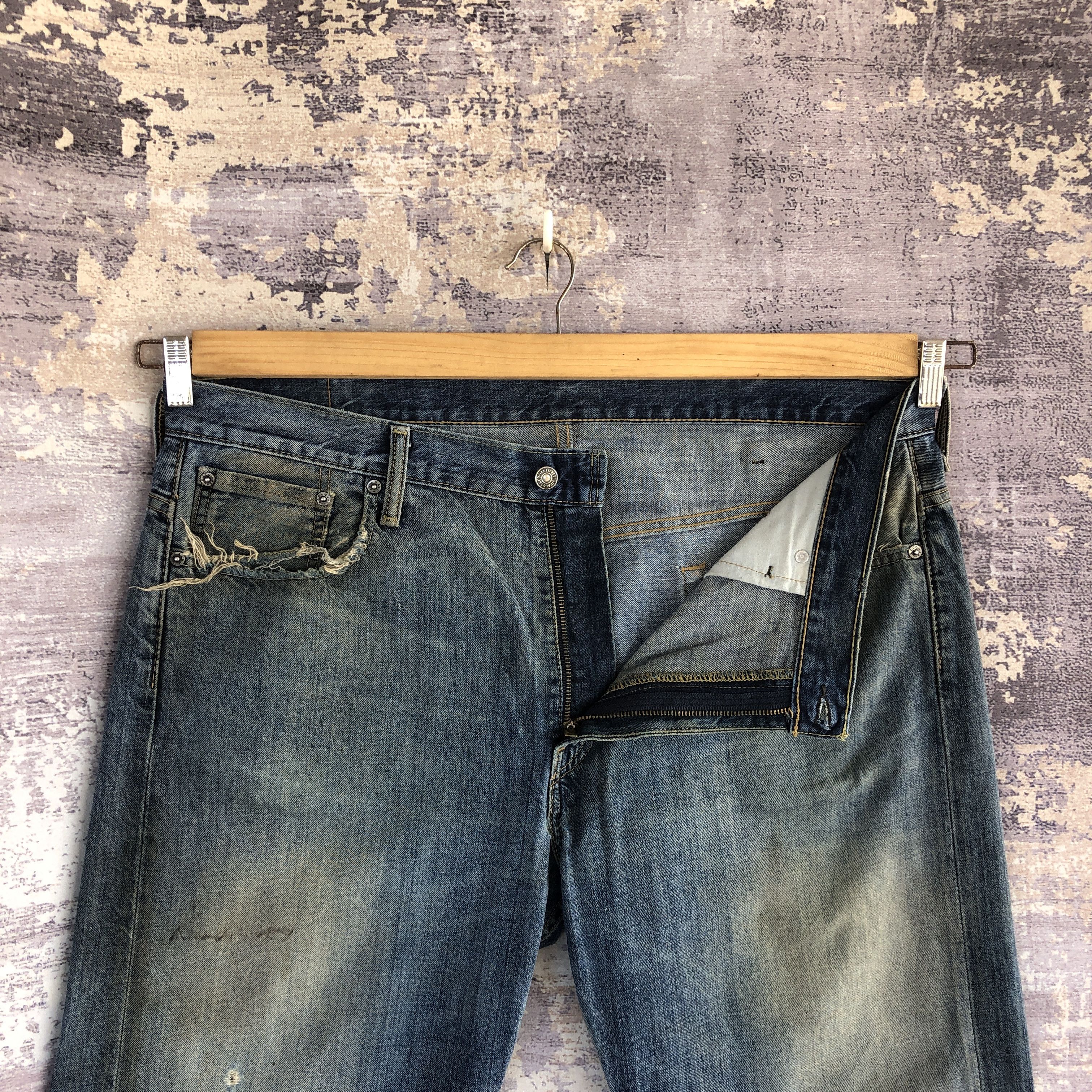 Levi's × Vintage Vintage Levi's Distressed Jeans Dirty Levis Denim Pants Size US 40 / EU 56 - 6 Thumbnail
