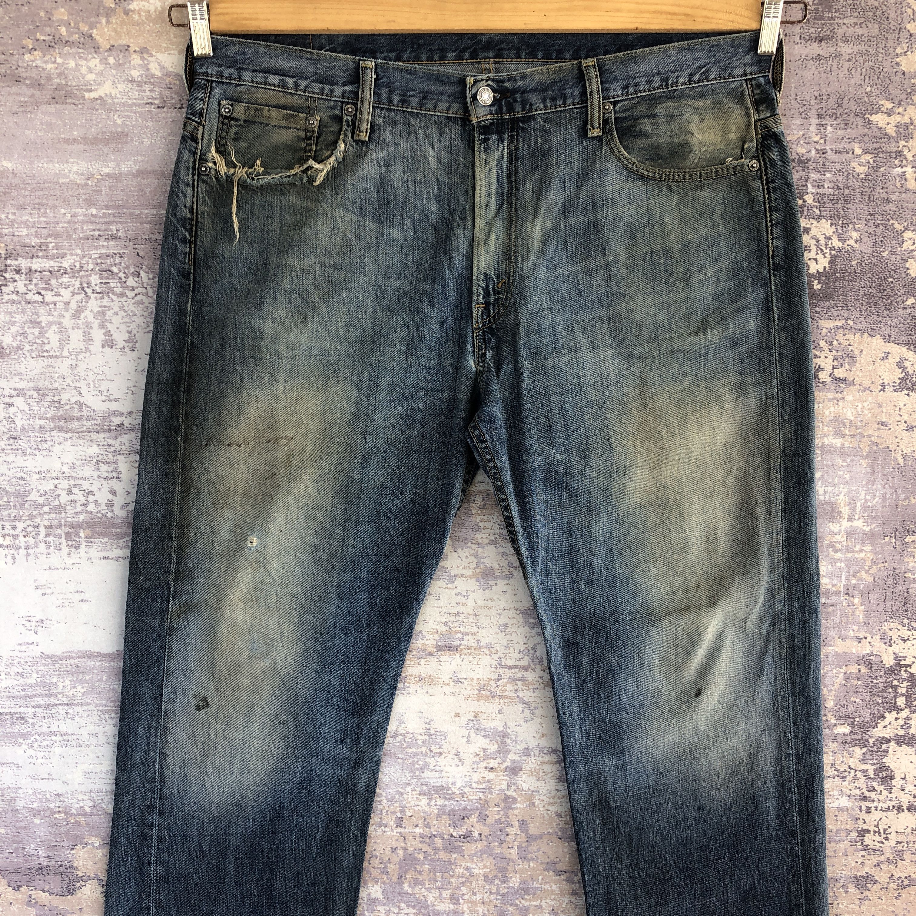 Levi's × Vintage Vintage Levi's Distressed Jeans Dirty Levis Denim Pants Size US 40 / EU 56 - 3 Thumbnail