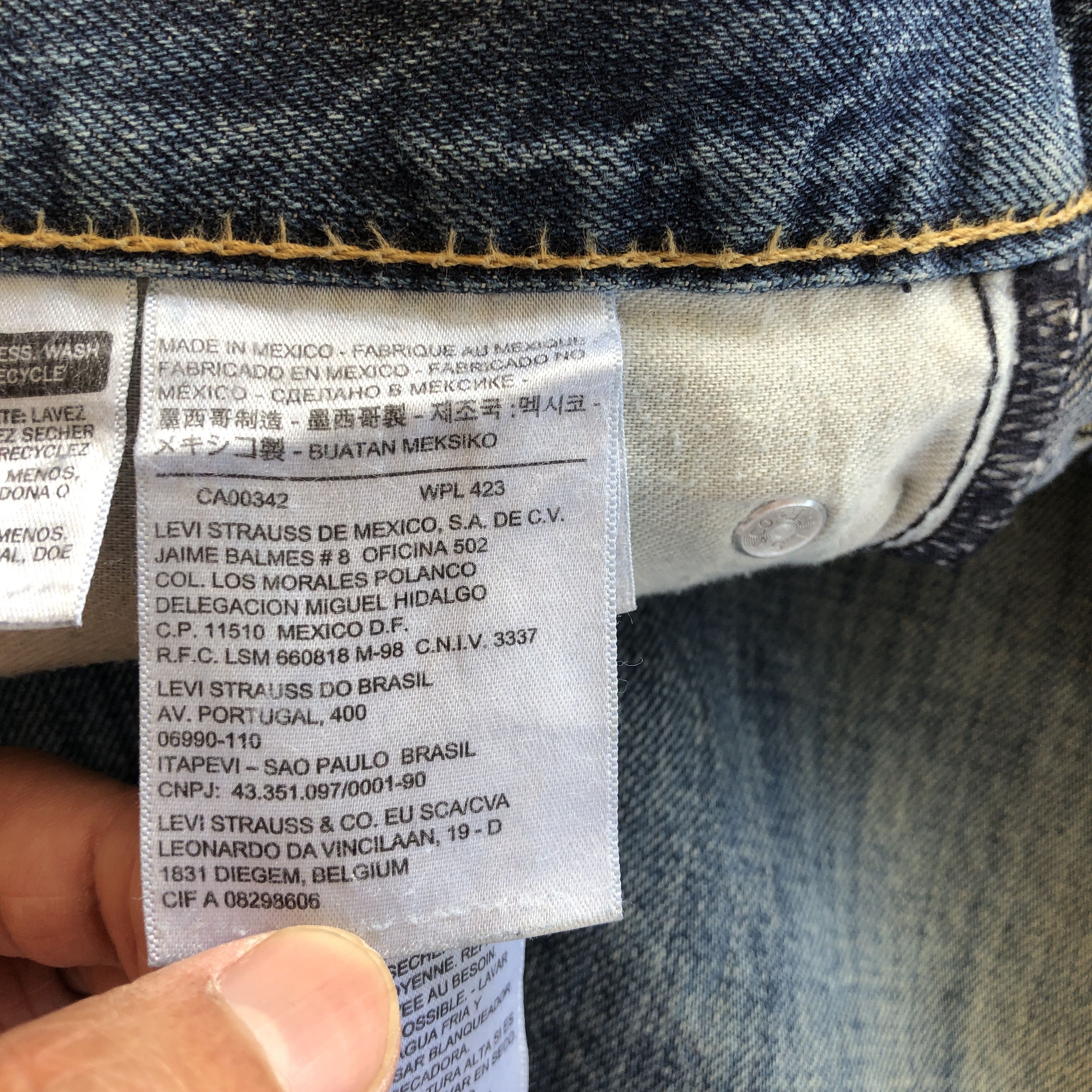 Levi's × Vintage Vintage Levi's Distressed Jeans Dirty Levis Denim Pants Size US 40 / EU 56 - 10 Thumbnail