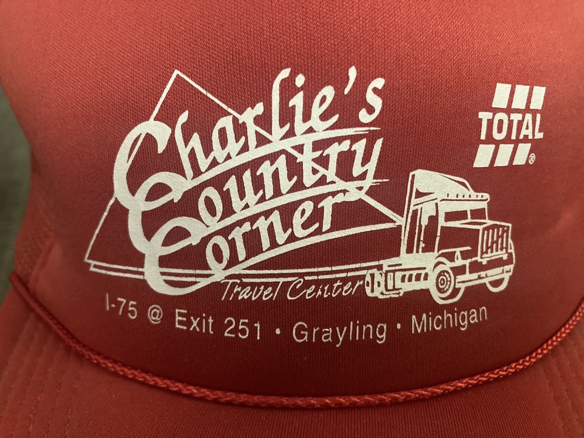 Vintage Charlie’s Country Corner Grayling Michigan Hat Travel Center Size ONE SIZE - 2 Thumbnail